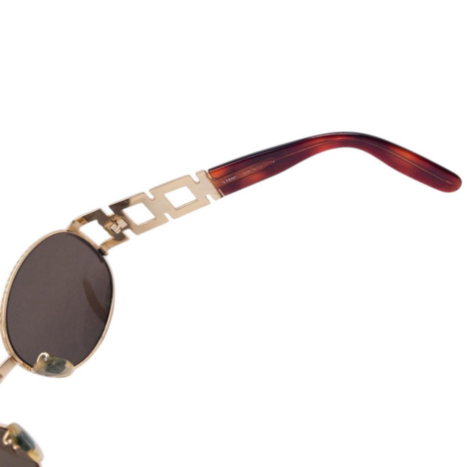 Fendi Vintage Fendi Embossed Tortoise Shell Sunglasses Size ONE SIZE - 7 Thumbnail