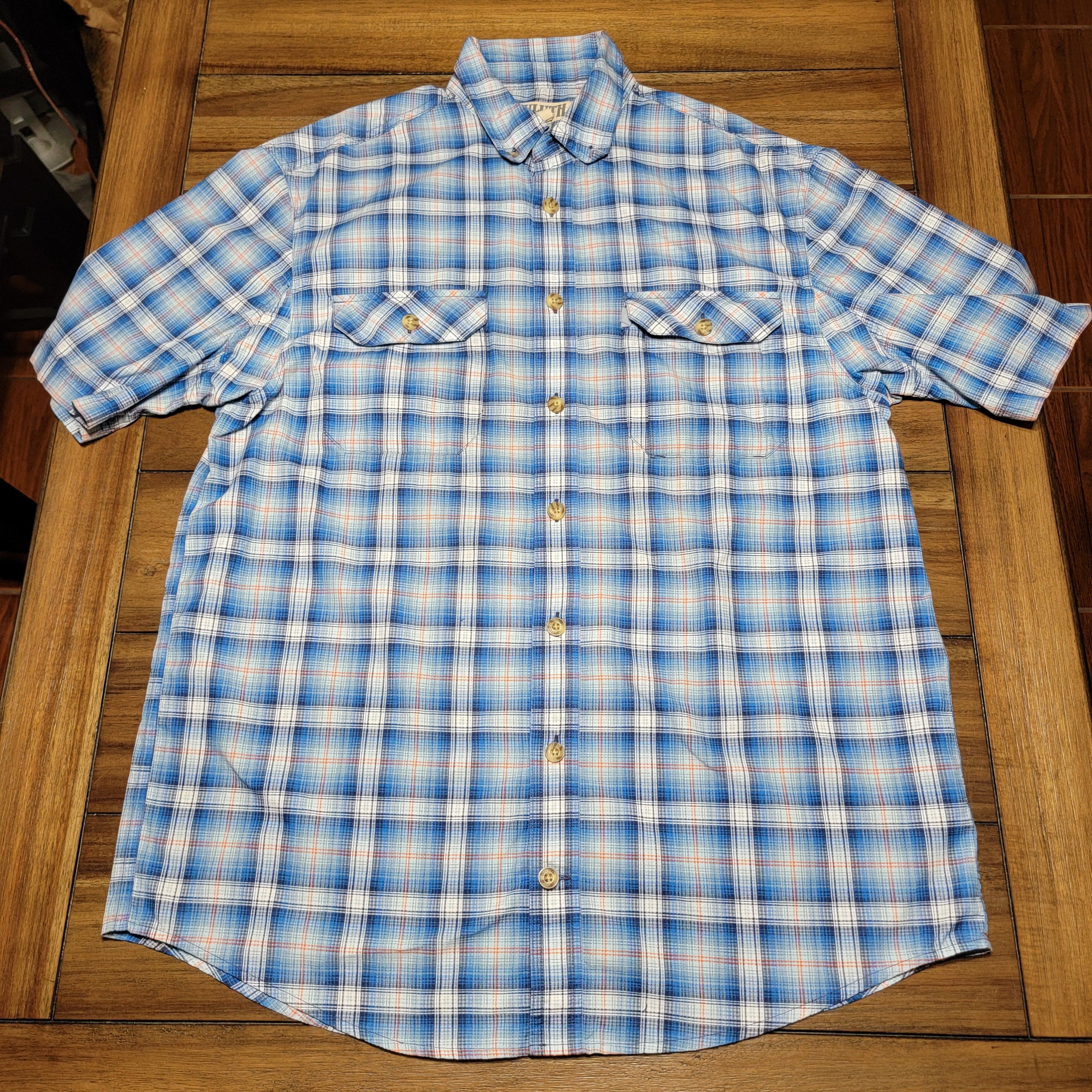 Duluth Trading Company Duluth Trading Co SS Full Button Plaid Shirt - Large Tall Size US L / EU 52-54 / 3 - 1 Thumbnail