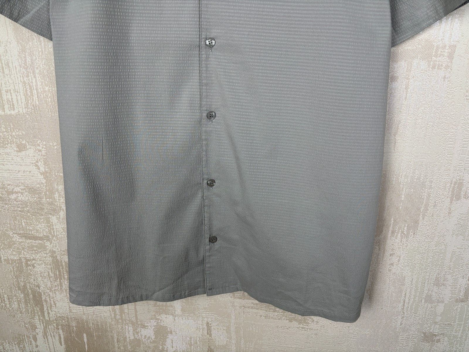 Other UK ARNE Seersucker Collar Short Sleeve Shirt in Stone Size US L / EU 52-54 / 3 - 4 Thumbnail