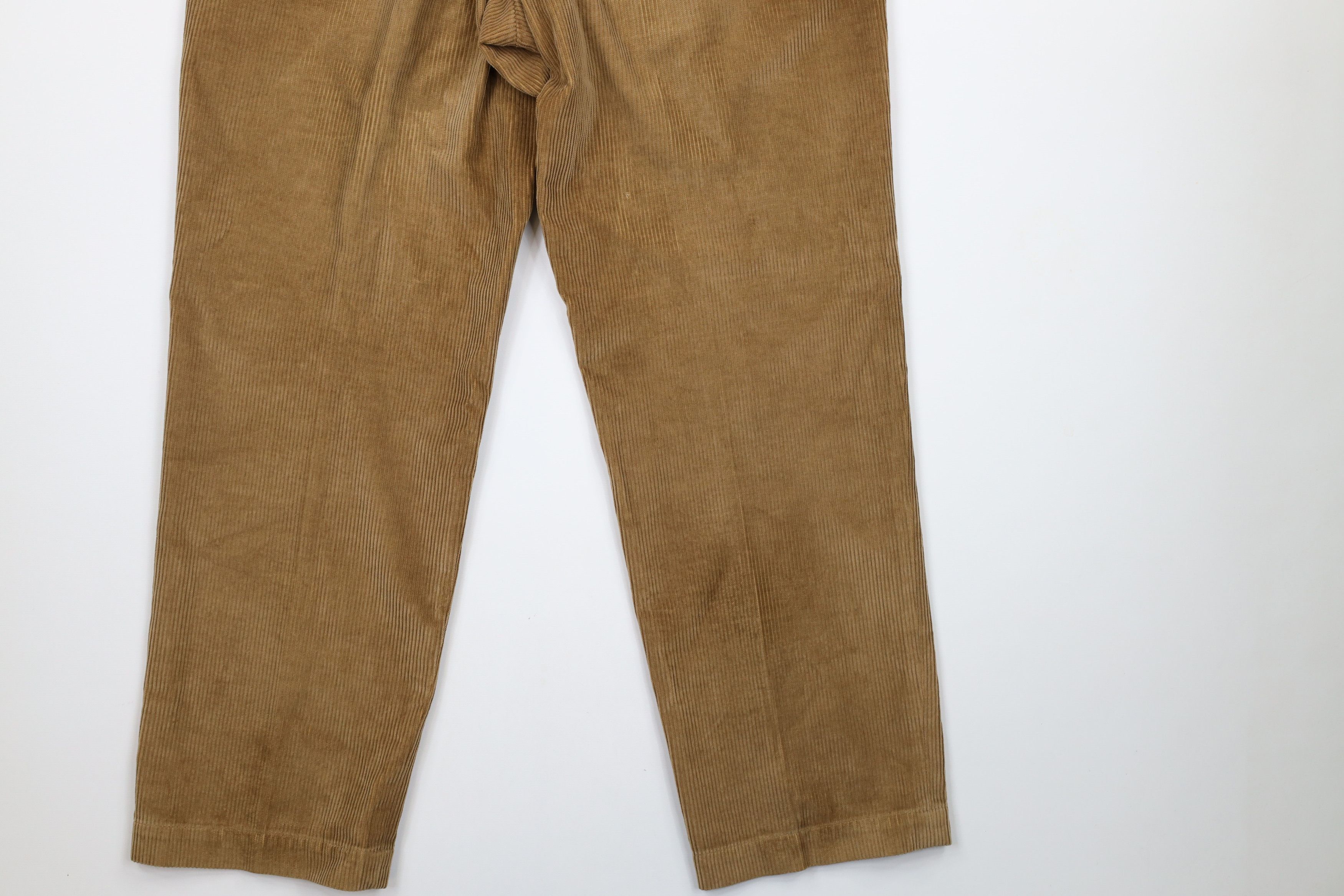 Brooks Brothers × Vintage Vintage Brooks Brothers Front Hudson Corduroy Pants Brown Size 32 - 12 Thumbnail