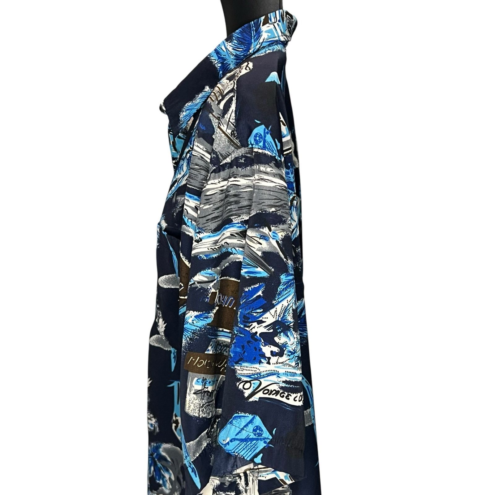 Other HanTon Men’s Hawaiian Shirt 2XL Blue Palm Tree Island Aloha Size US XXL / EU 58 / 5 - 7 Thumbnail