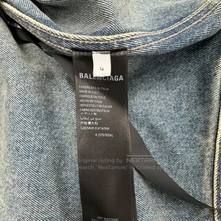 Balenciaga Balenciaga Vintage Logo Denim Jacket for Unisex. Size US M / EU 48-50 / 2 - 3 Thumbnail