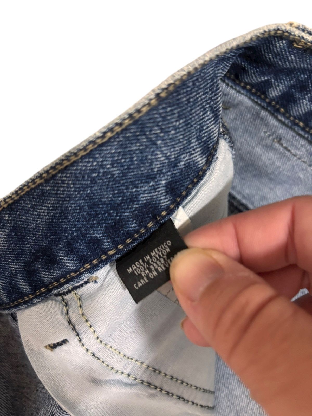 Marithe + Francois Girbaud Vintage Marithe Girbaud Jeans Size 38 Blue Denim Double Knee Size US 38 / EU 54 - 12 Thumbnail