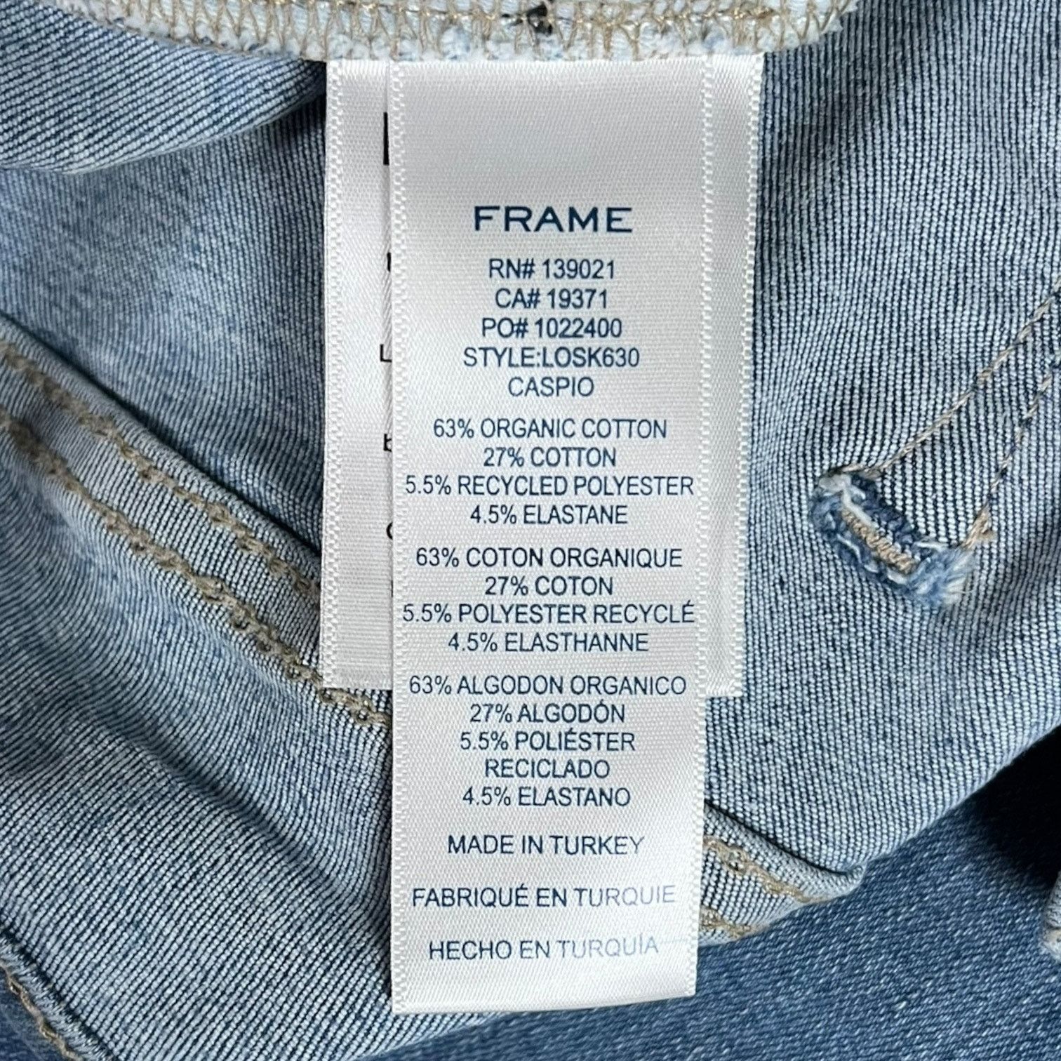 Frame FRAME Le One Skinny Jeans Women's Size 2 Stretch High Waist Size 32" / US 10 / IT 46 - 7 Thumbnail