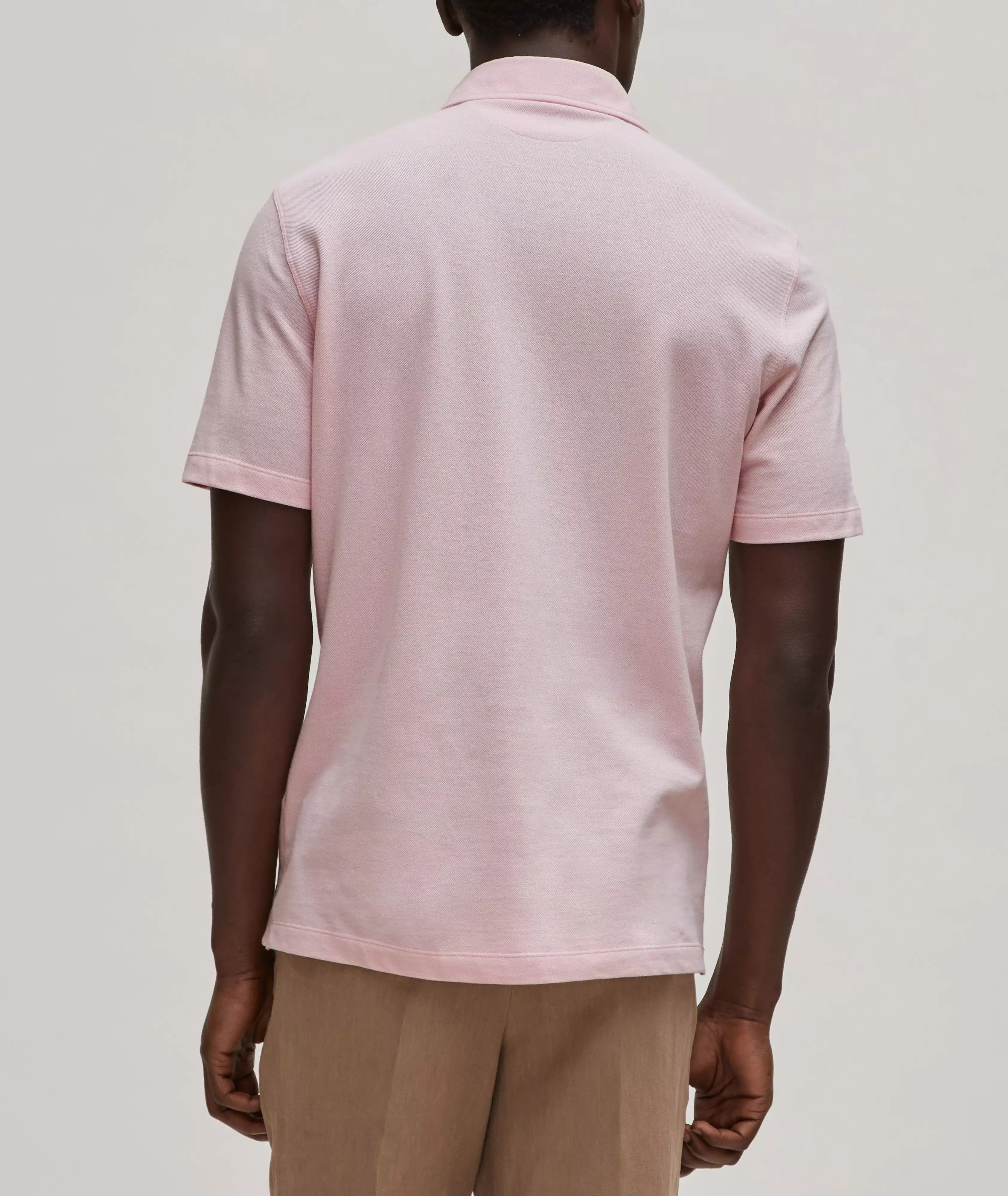Brunello Cucinelli o1y0526 Polo Shirt in Light Pink Size US XXS / EU 40 - 3 Thumbnail