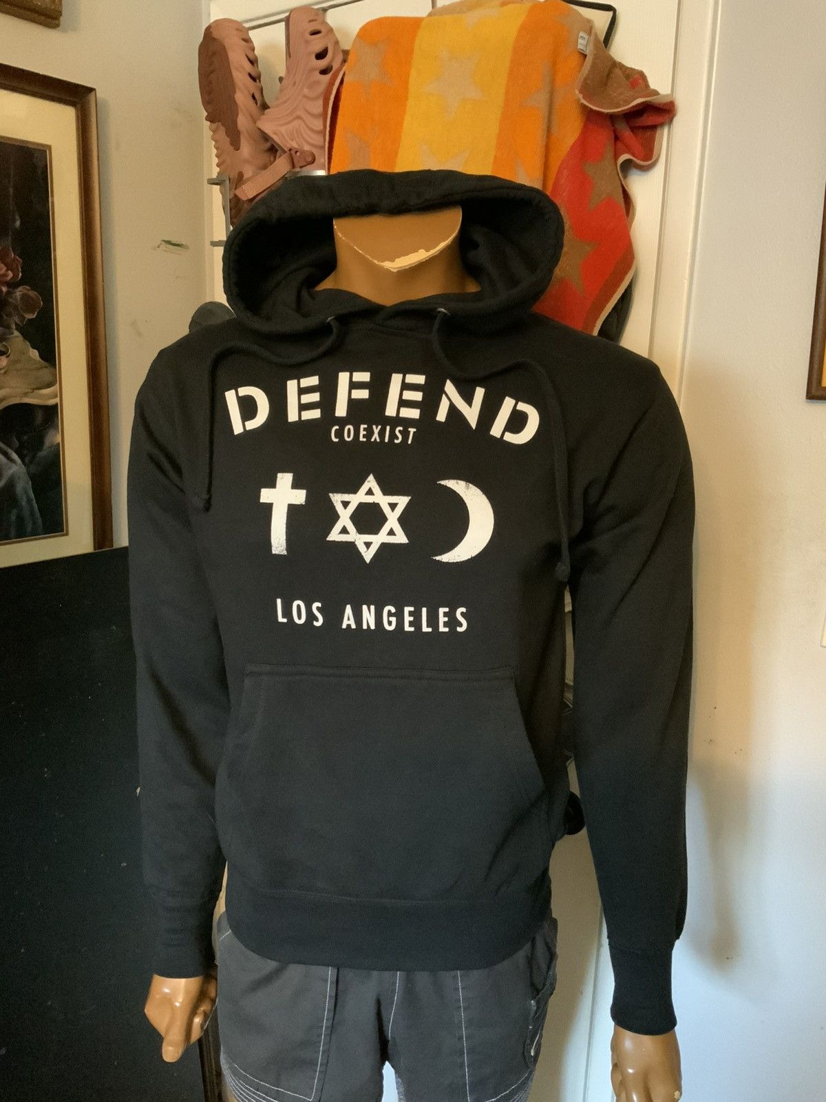 DEFEND PARIS Defend Paris Coexist Los Angeles Graphic Pullover Hoodie Size US XS / EU 42 / 0 - 7 Thumbnail