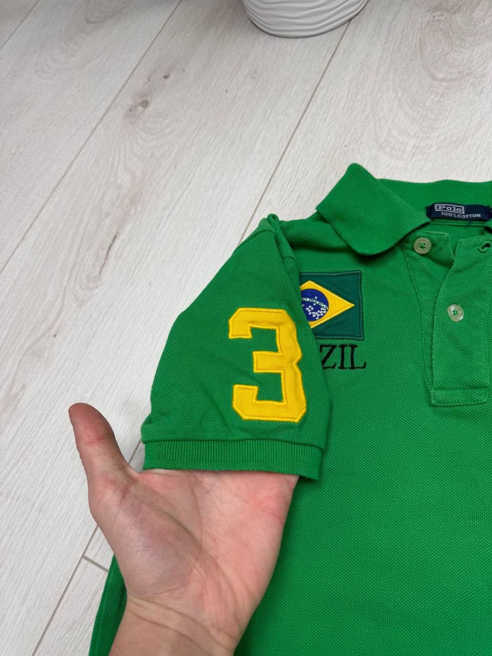 Polo Ralph Lauren Polo Ralph Lauren T-shirt green yellow BRASIL Size XS / US 0-2 / IT 36-38 - 10 Thumbnail