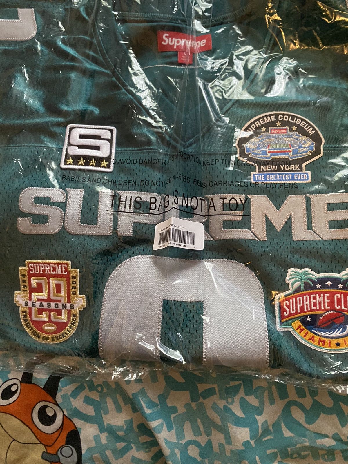 Supreme Supreme Championships Football Jersey (FW23) Dark Teal Large Size US L / EU 52-54 / 3 - 5 Thumbnail