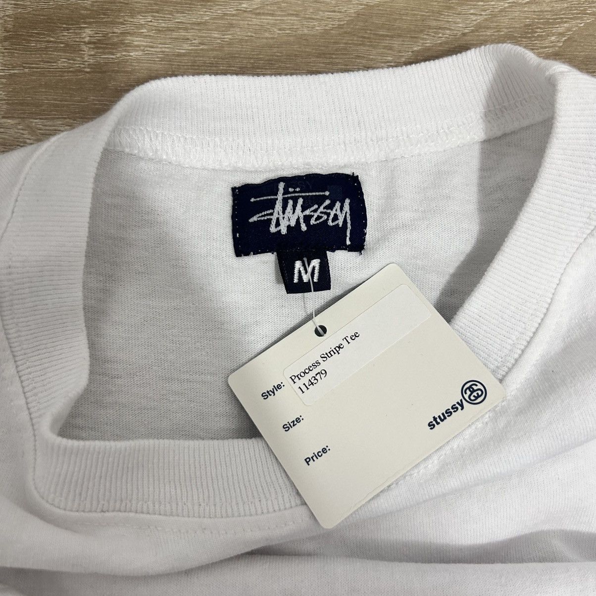 Stussy × Vintage STUSSY PROCESS STRIPE TEE VINTAGE 1990’s Size US M / EU 48-50 / 2 - 5 Thumbnail