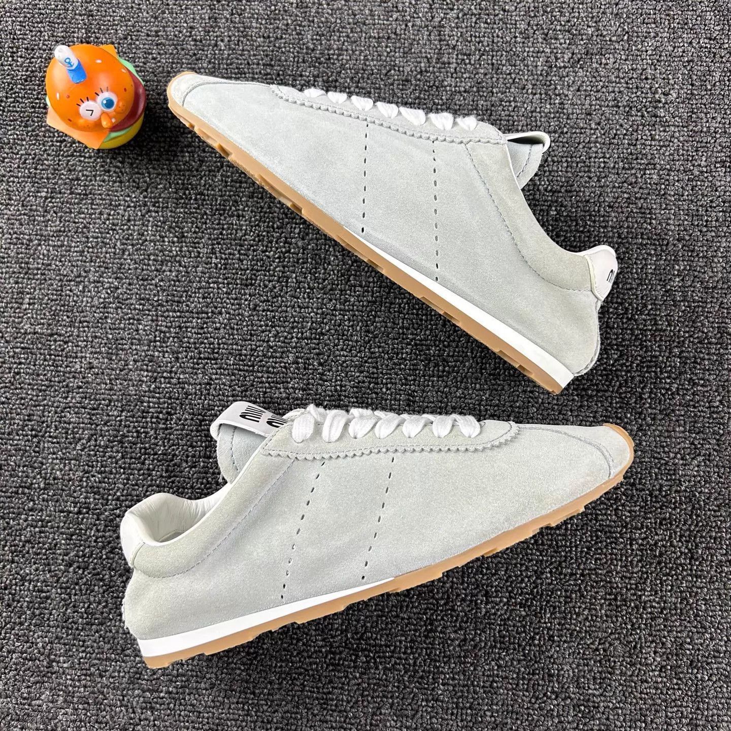 Miu Miu MIU MIU suede sneakers 36.5 lightly worn HB6121 Size US 6 / IT 36 - 4 Thumbnail