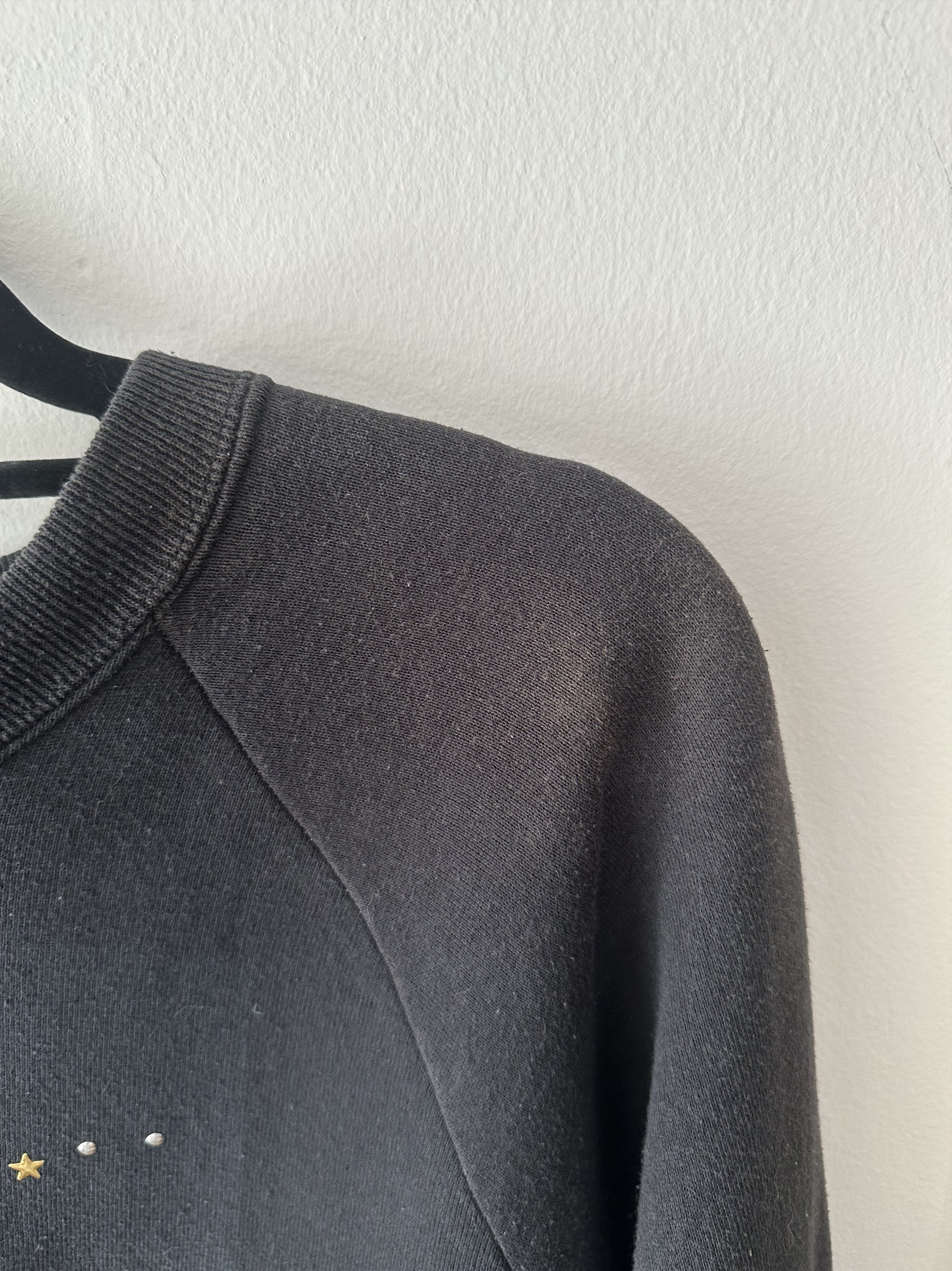 Vintage Faded black vintage Nashville patchwork band sweater Size US XL / EU 56 / 4 - 7 Thumbnail