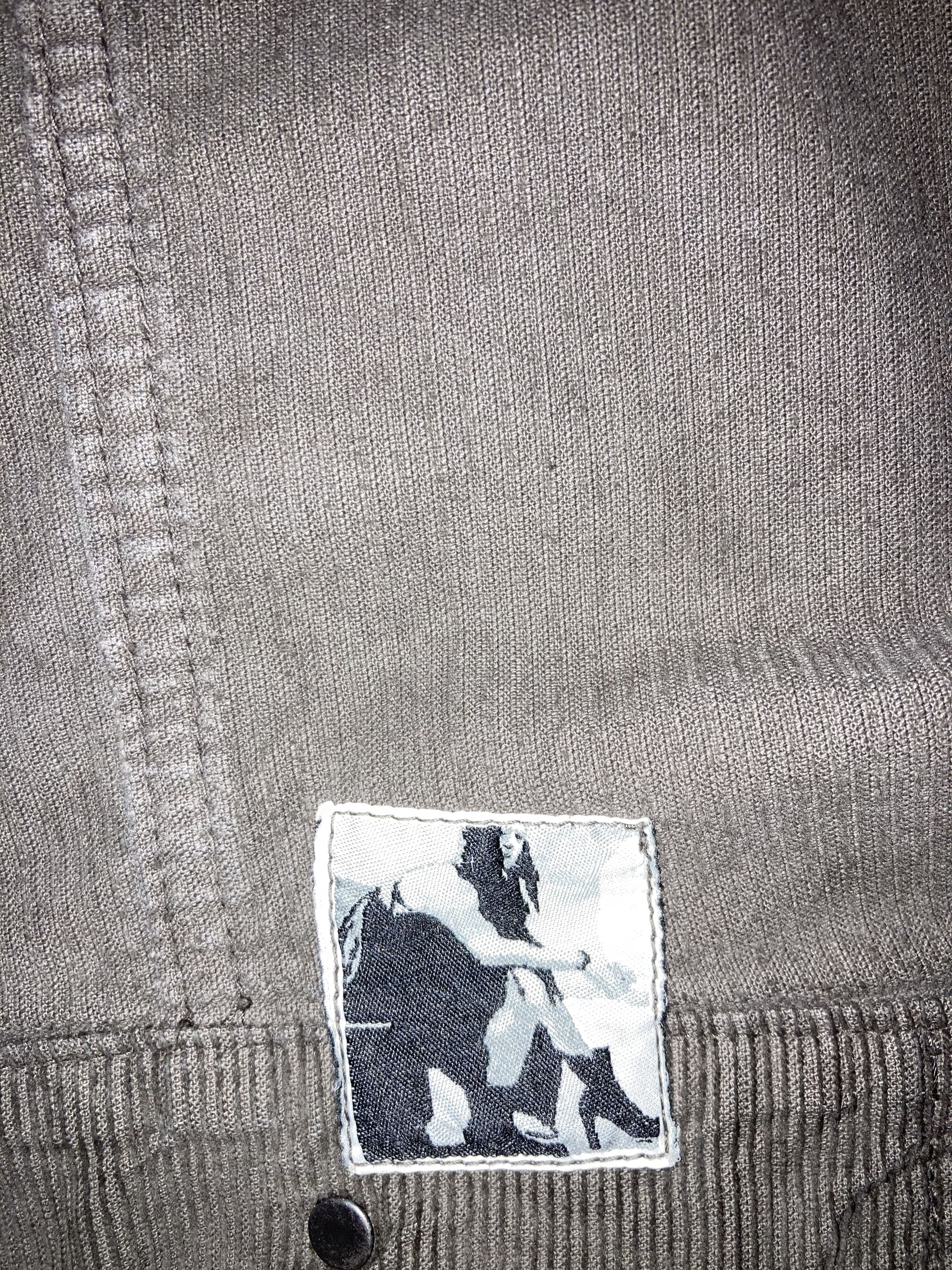 Rick Owens Drkshdw Archive Rick Owens A2 Chest Zip 2005 Corduroy Jacket Size US XS / EU 42 / 0 - 3 Thumbnail