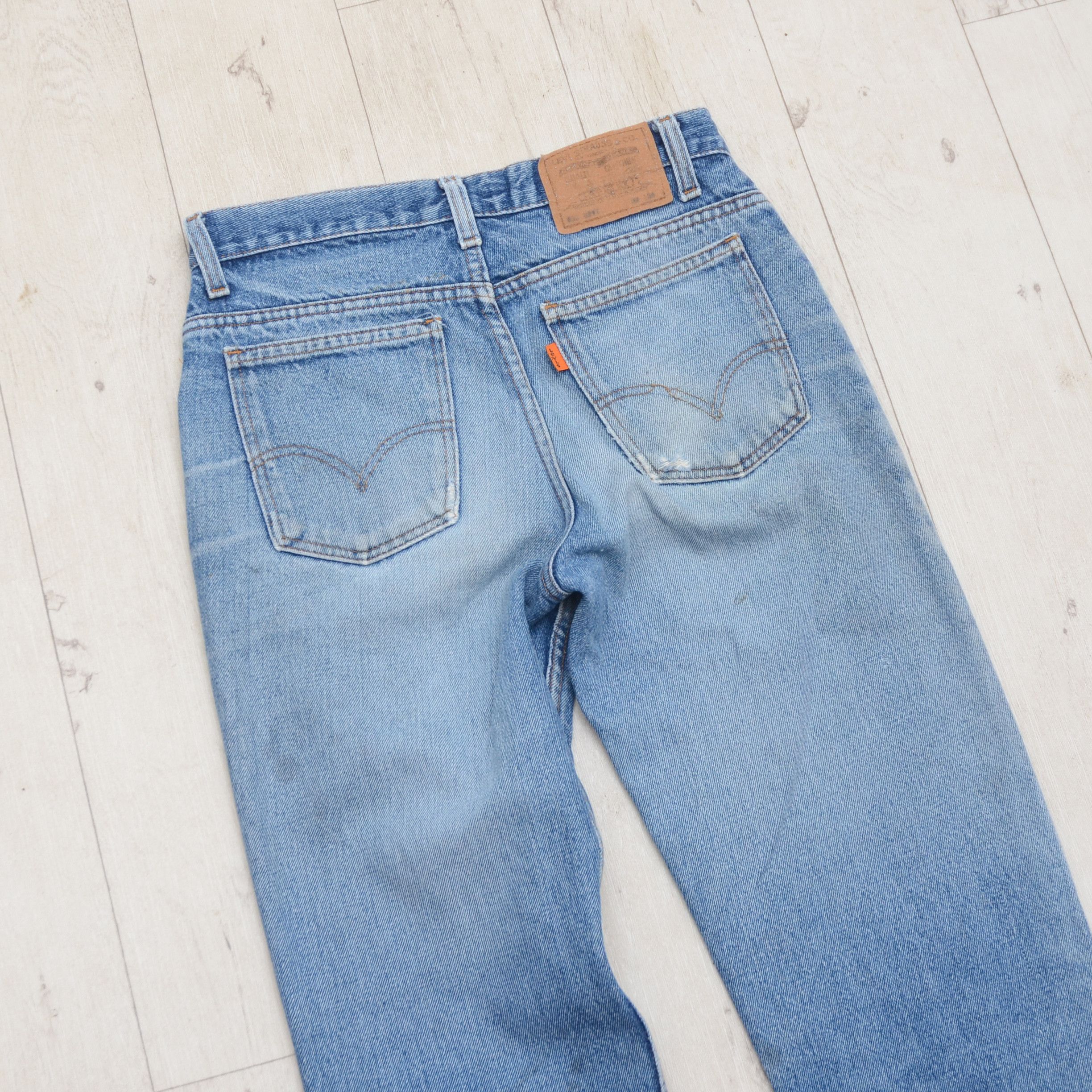 Levi's Vintage Levis Distressed Jeans Orange Tab Boot 80s Y2K Size US 30 / EU 46 - 9 Thumbnail