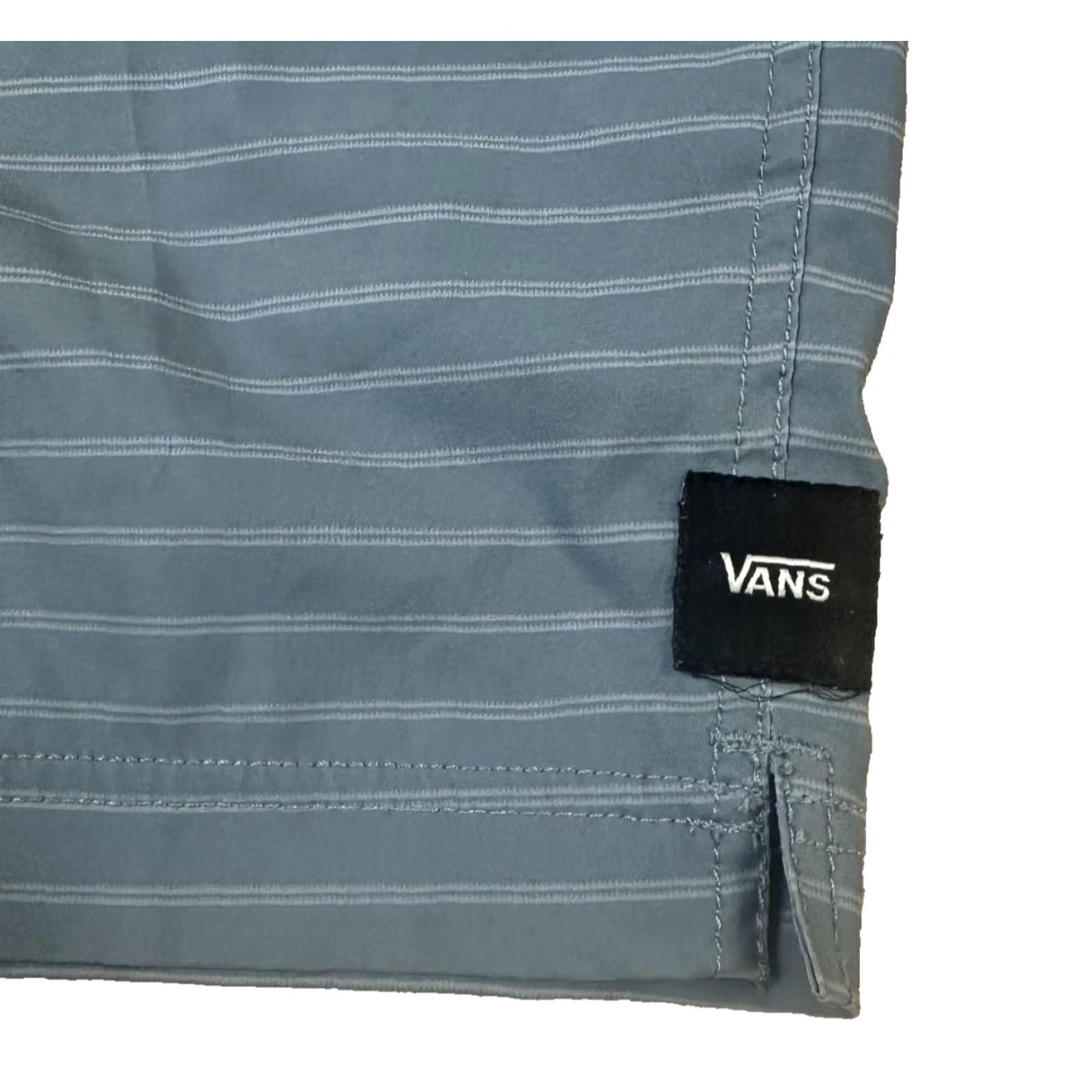Vans Vans Board Shorts Mens 40 Blue Striped Swim Trunks Surf Beach Drawstring Back Pocket Quick Dry Lightweight Size US 40 / EU 56 - 5 Thumbnail