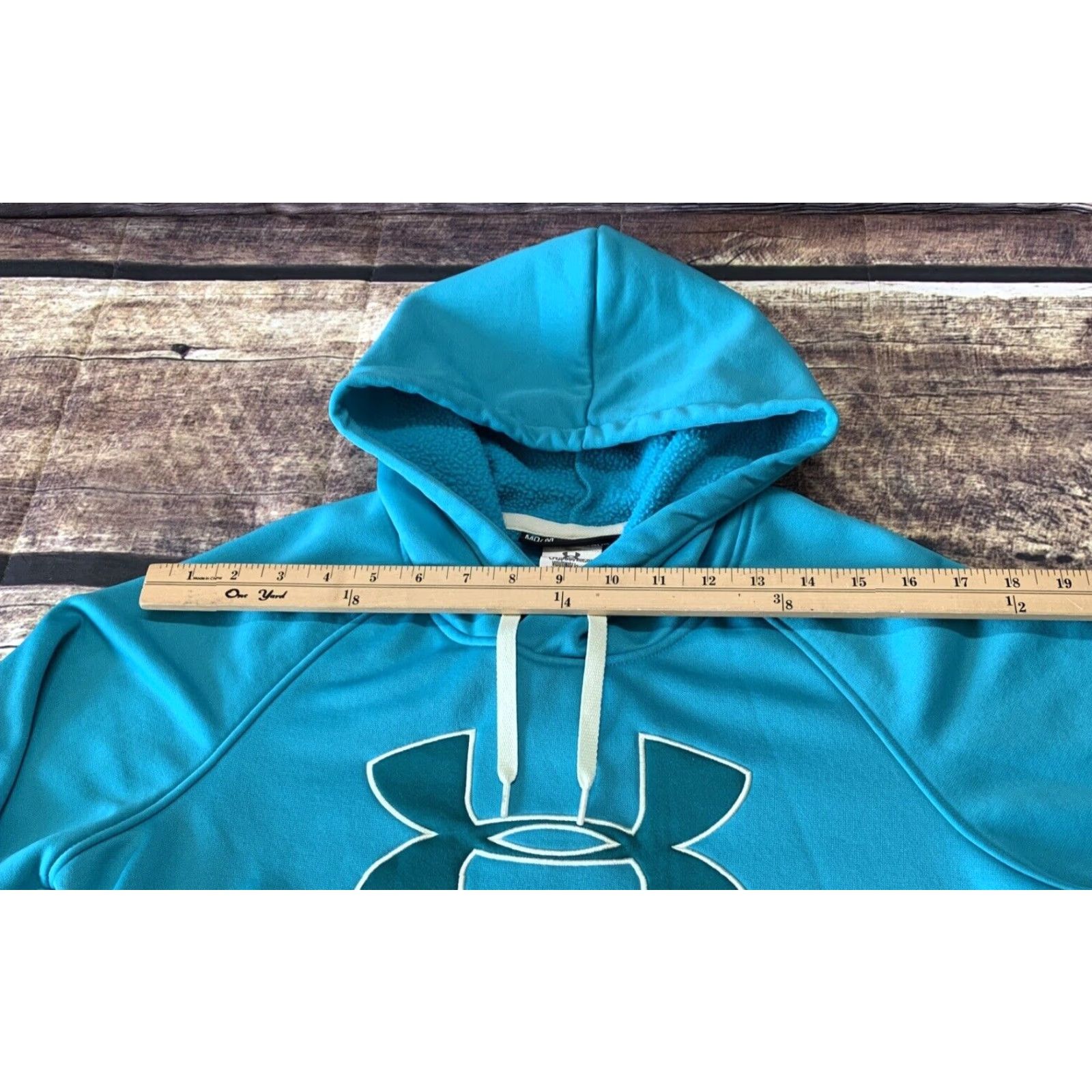 Under Armour Under Armour Storm 1 Cold Gear Hooded Sweatshirt Womens Medium Loose Teal Hoodie Shirt Size M / US 6-8 / IT 42-44 - 3 Thumbnail