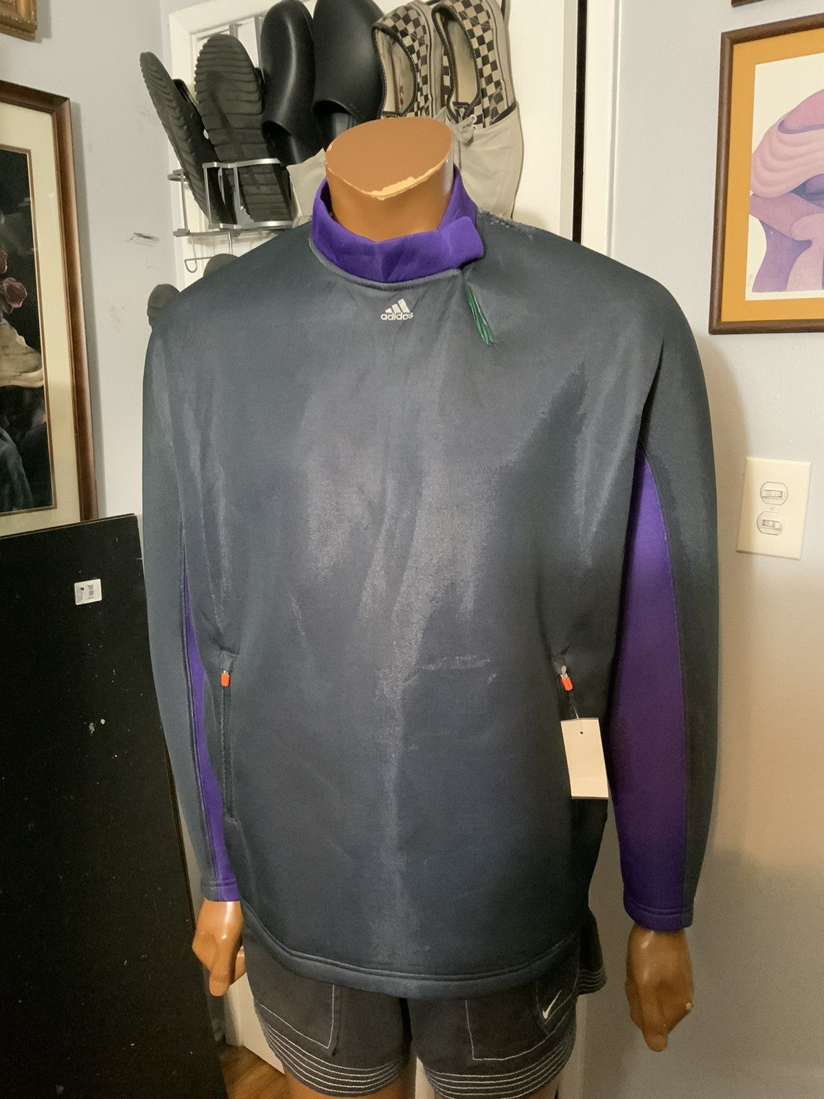 Adidas × Kolor $245 Adidas By Kolor Neoprene Spacer Pullover Sweatshirt Size US L / EU 52-54 / 3 - 15 Thumbnail