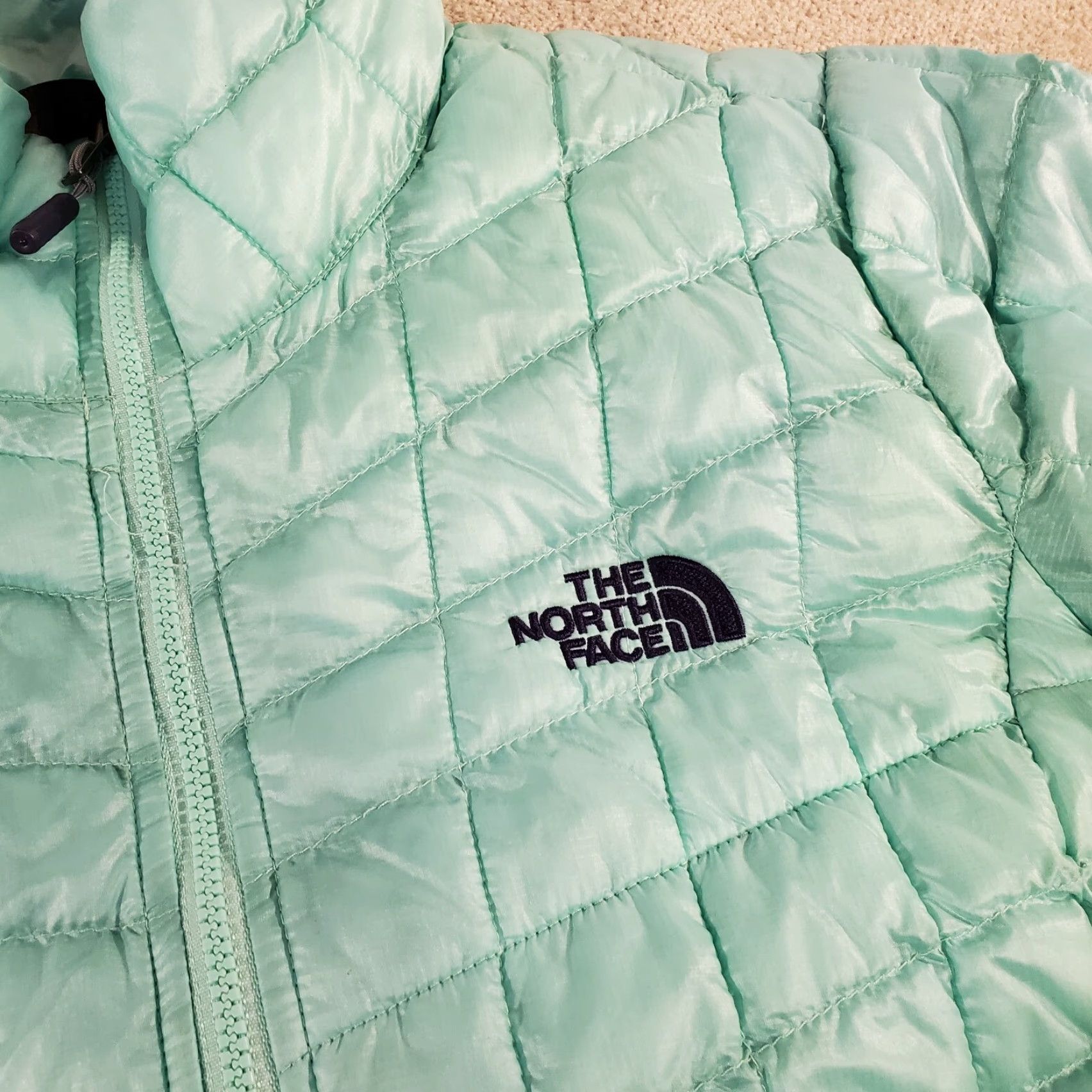 The North Face The North Face Jacket Womens Small Green Thermoball Puffer Quilted Windbreaker Womens Size S / US 4 / IT 40 - 3 Thumbnail