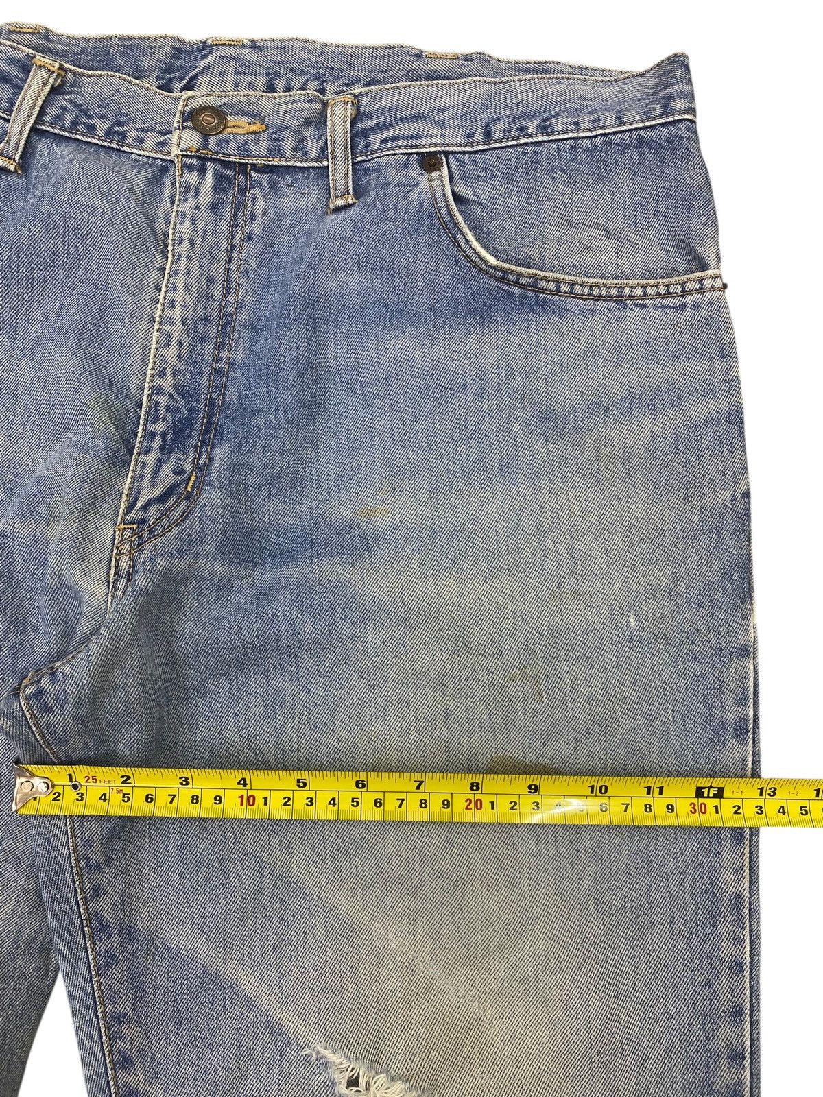 Edwin Edwin Light Wash Ripped Style Straight Leg Jean Size US 38 / EU 54 - 6 Thumbnail