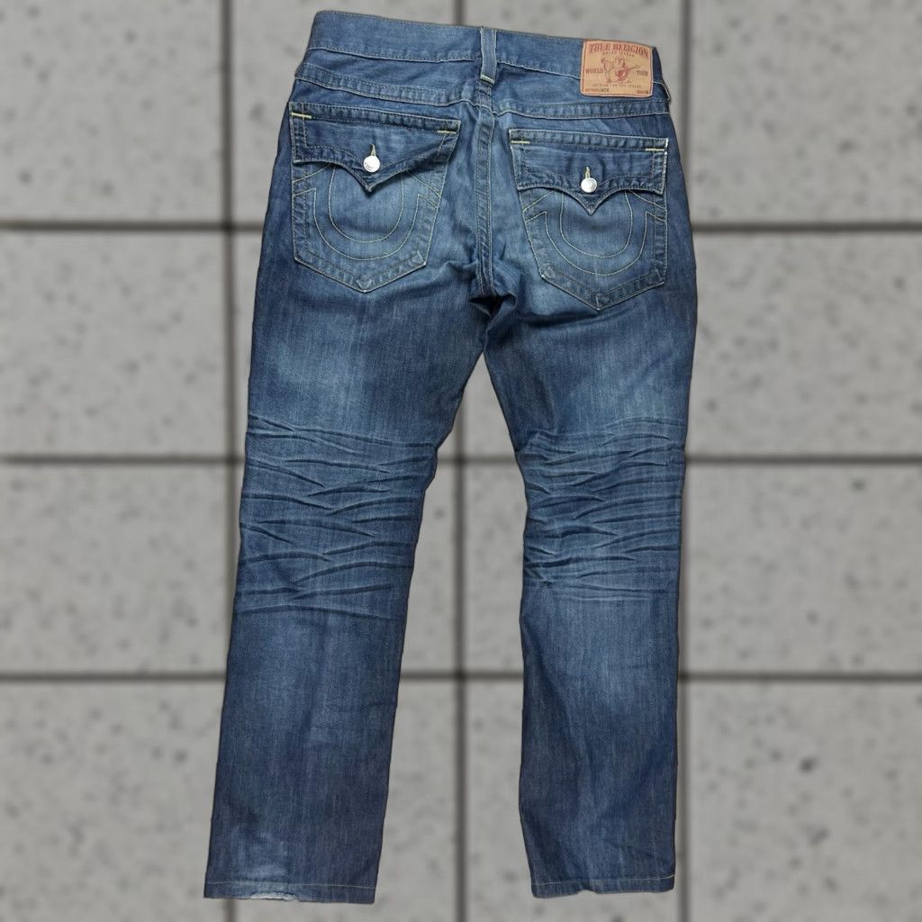 True Religion VINTAGE True Religion Jeans Mens Denim Blue 33 USA Straight 34 Inseam Regular Waist 33 In Made In USA Size US 33 - 1 Thumbnail