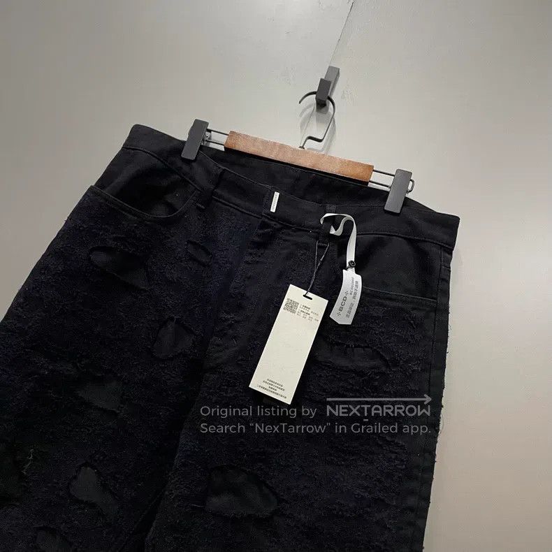 Givenchy Givenchy Black Ripped Denim Pants Size US 36 / EU 52 - 3 Thumbnail