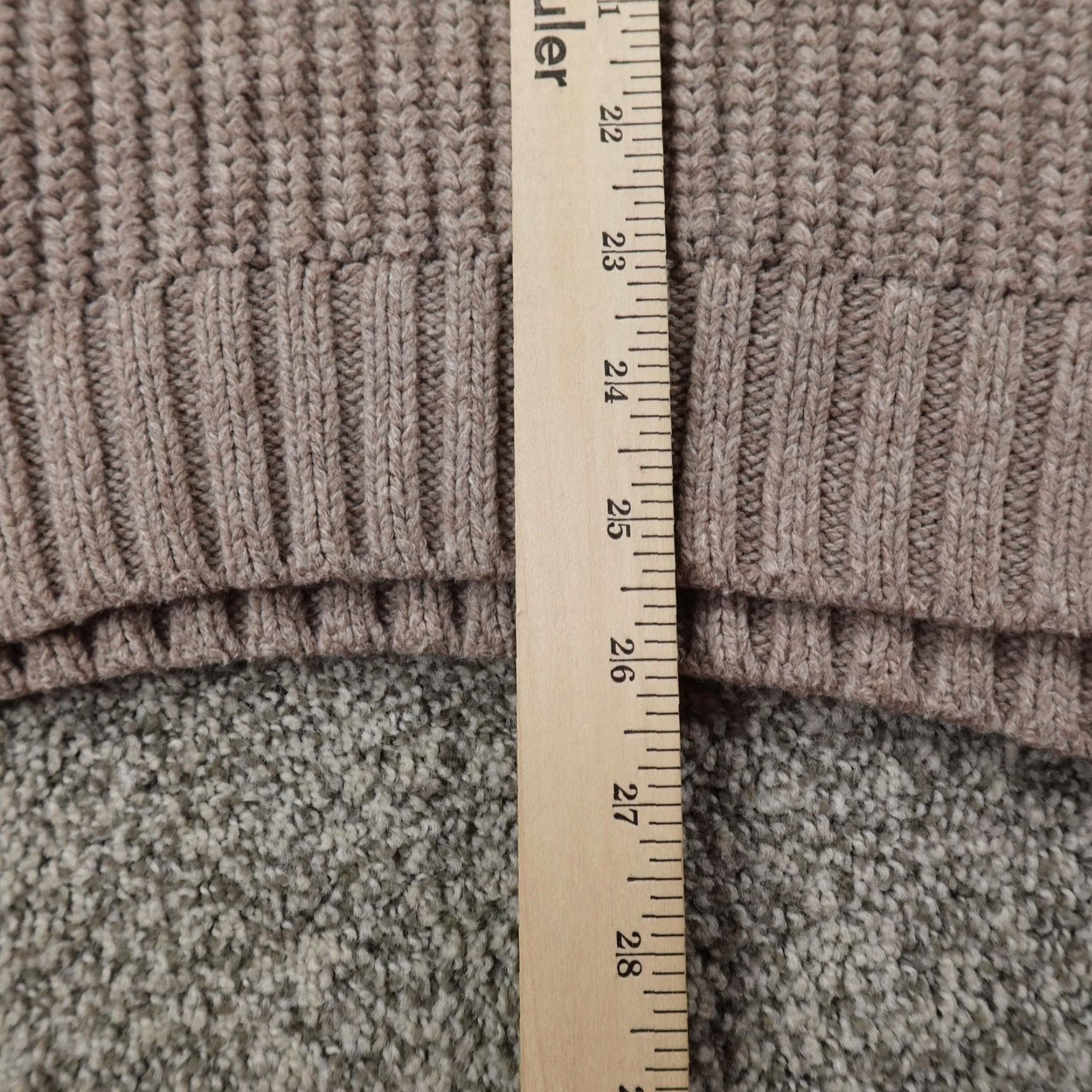 Banana Republic Banana Republic Sweater Womens L Brown Cable Knit Pullover Cowl Turtleneck Tunic Size L / US 10 / IT 46 - 7 Thumbnail