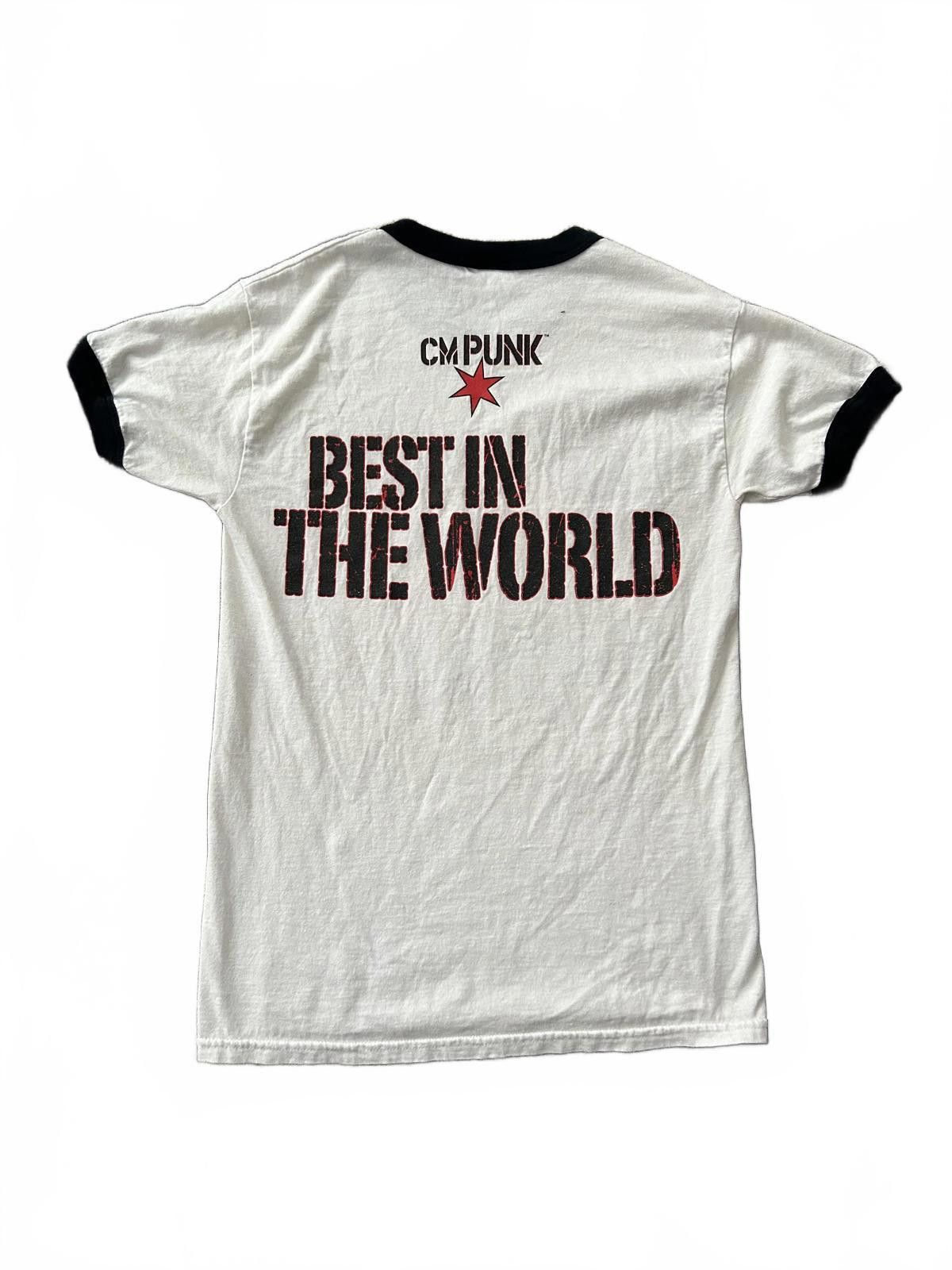 Gildan Vintage WWE CM Punk "Best in the World" Ringer Tee Size US S / EU 44-46 / 1 - 5 Thumbnail