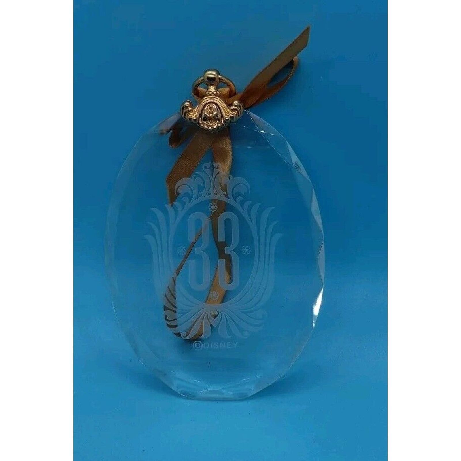 Disney Rare Disney Club 33 Crystal Ornament, 2013 Exclusive Design Size ONE SIZE - 2 Thumbnail