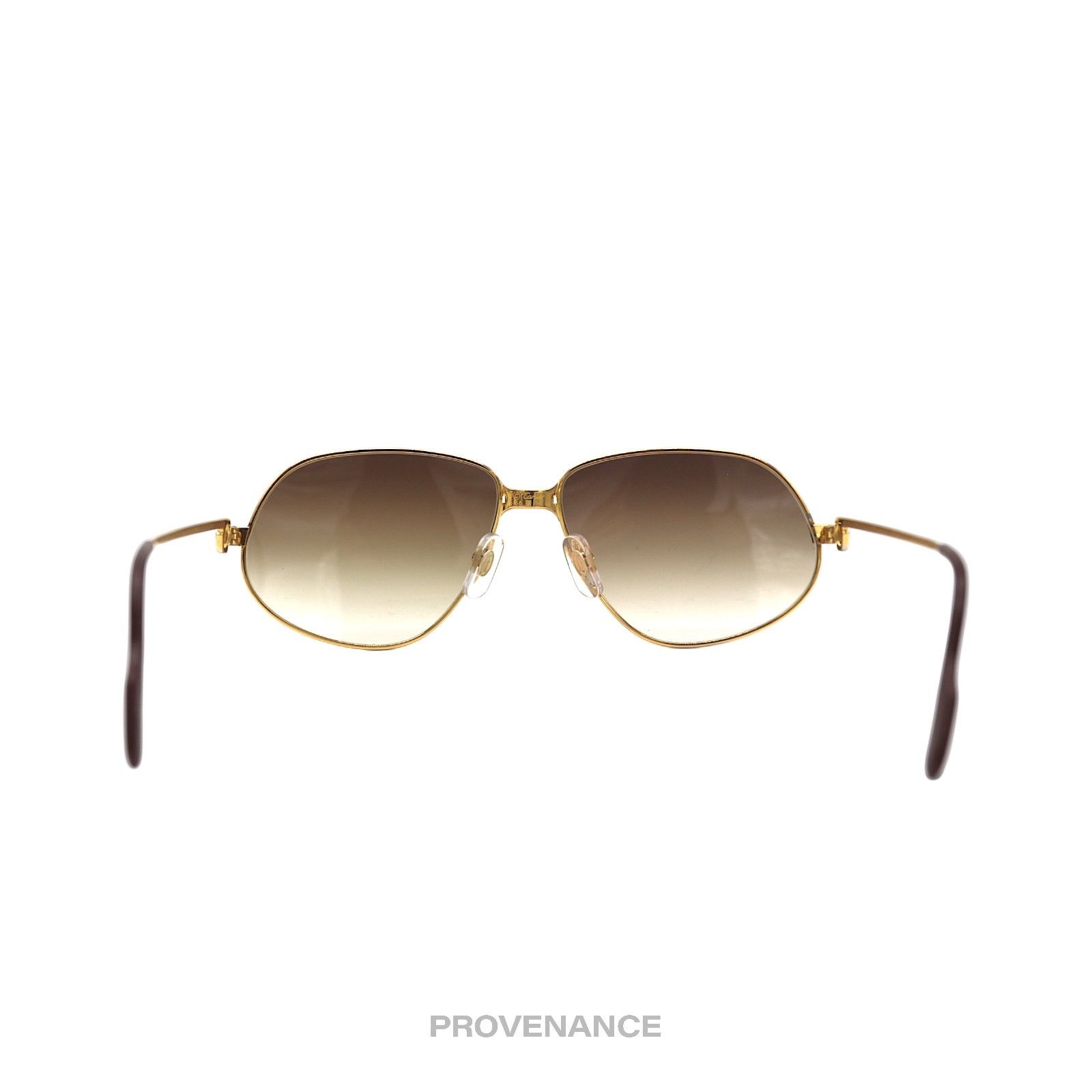 Cartier 🔴 Cartier Panthere MM Sunglasses - Gold Brown 56 Size ONE SIZE - 7 Thumbnail