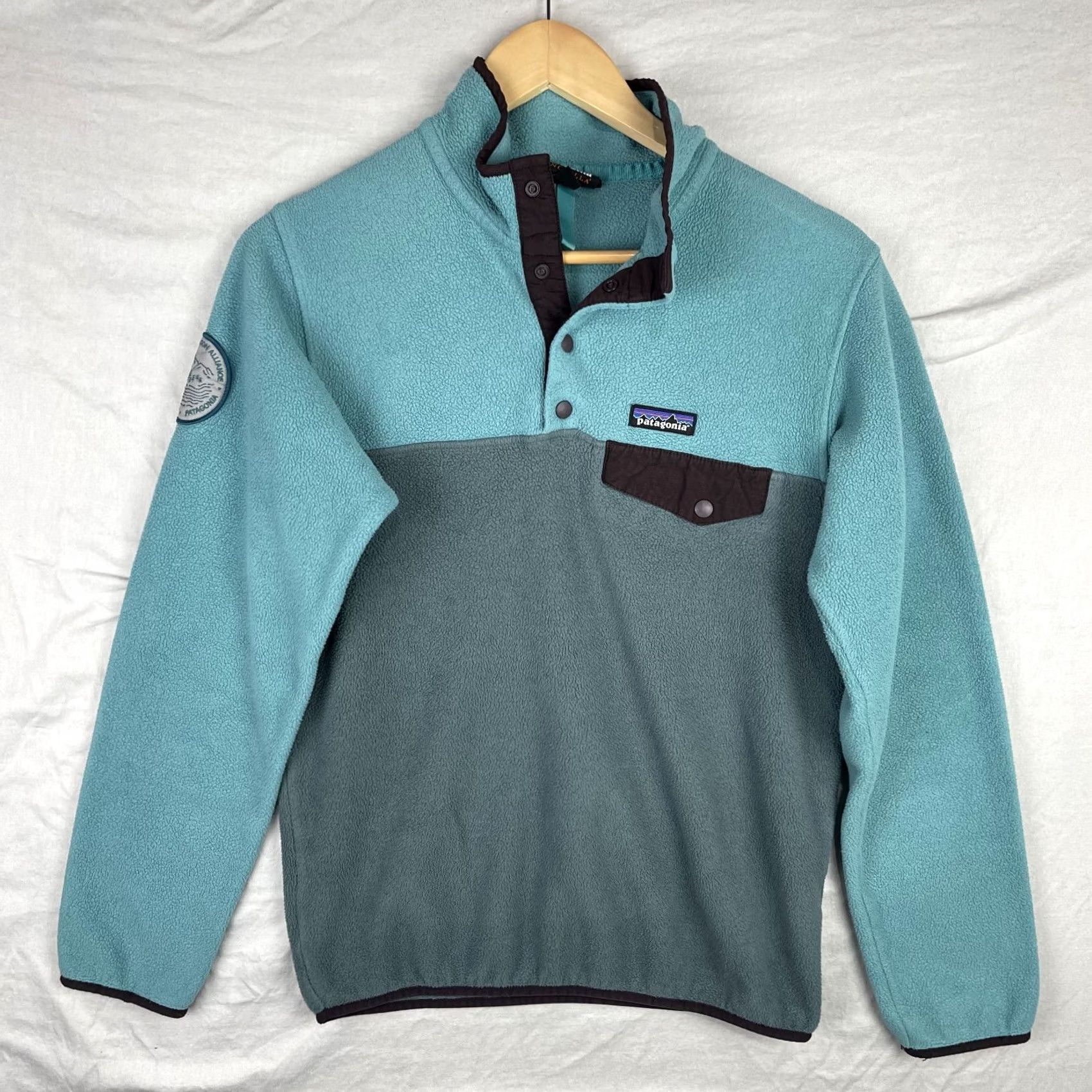 Patagonia Patagonia Sweater Womens Small Blue Synchilla Snap-T The Conservation Alliance Shirt Size S / US 4 / IT 40 - 2 Thumbnail