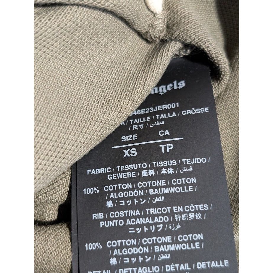 Palm Angels o1rshd1 PA Monogram Piquet Track Shirt in Brown Size US XS / EU 42 / 0 - 17 Thumbnail