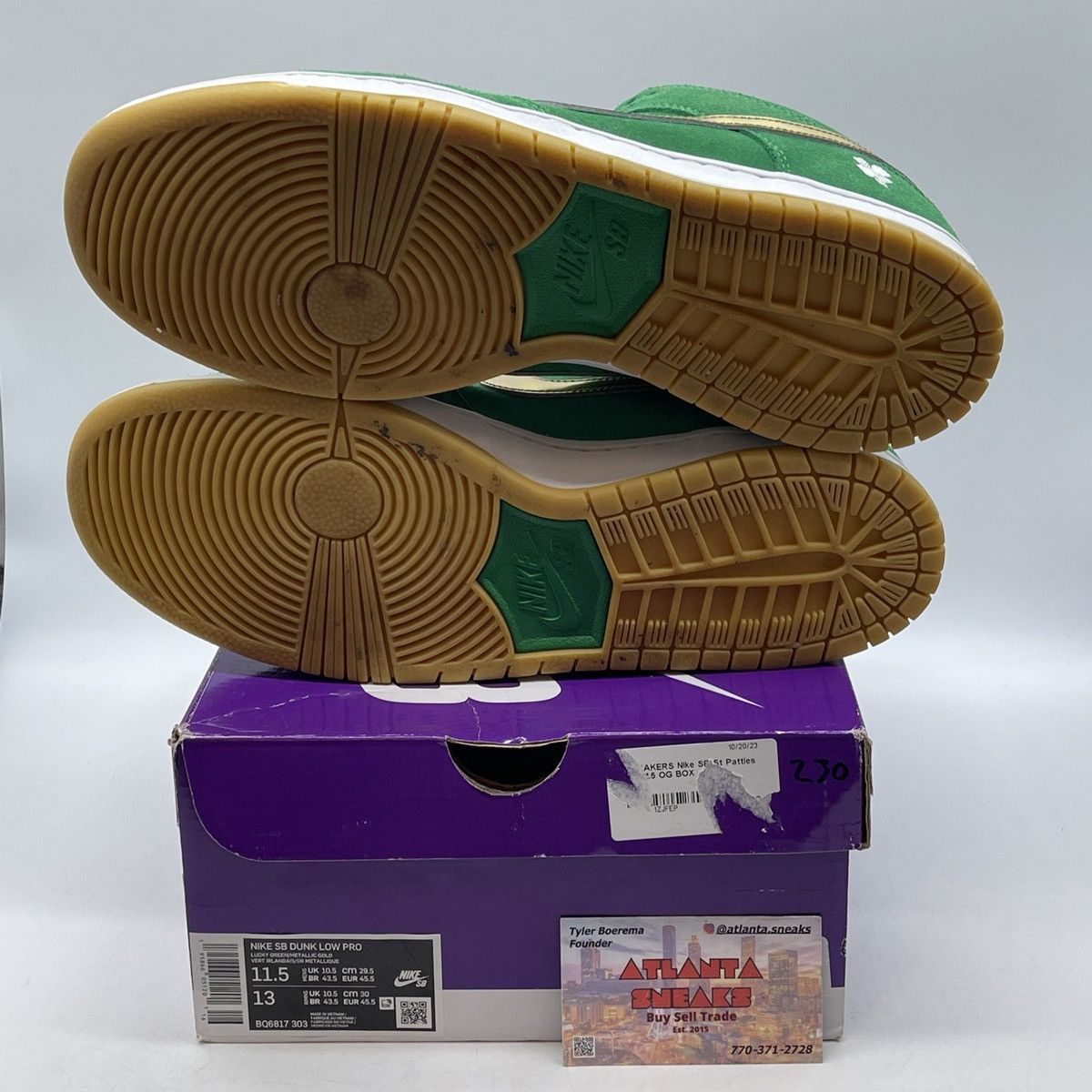 Nike Dunk low at Patrick day Size US 11.5 / EU 44-45 - 7 Thumbnail