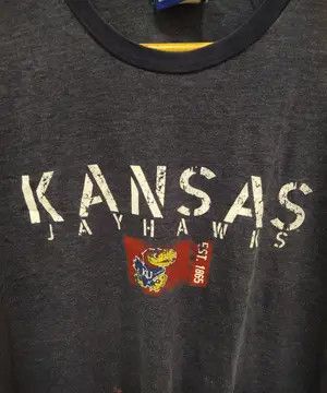 Vintage Vintage OVB Kansas Jayhawks Ringer T-Shirt College Size US L / EU 52-54 / 3 - 6 Thumbnail