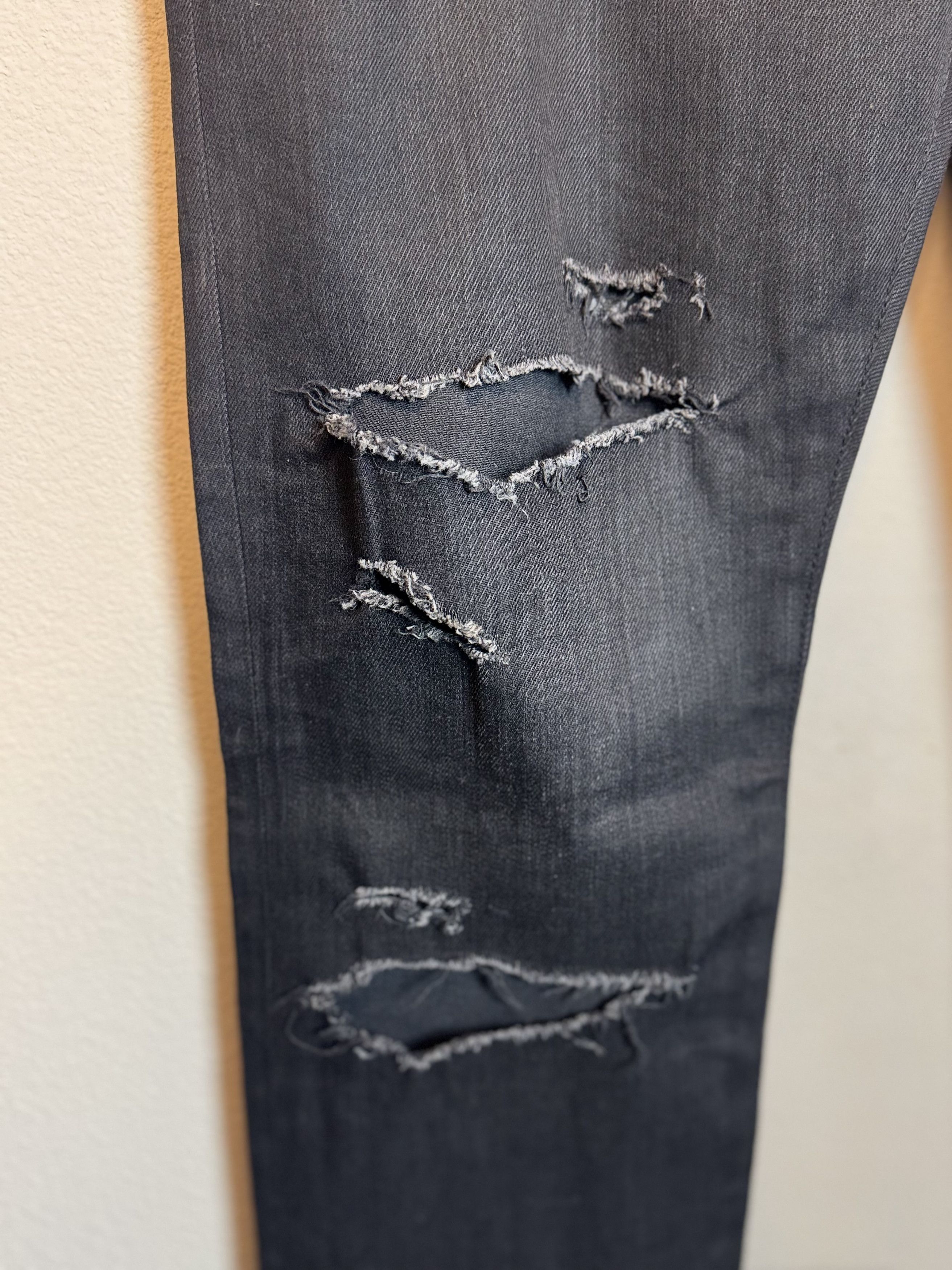 Saint Laurent Paris Saint Laurent Trash Denim Jeans - Black Size US 32 / EU 48 - 5 Thumbnail