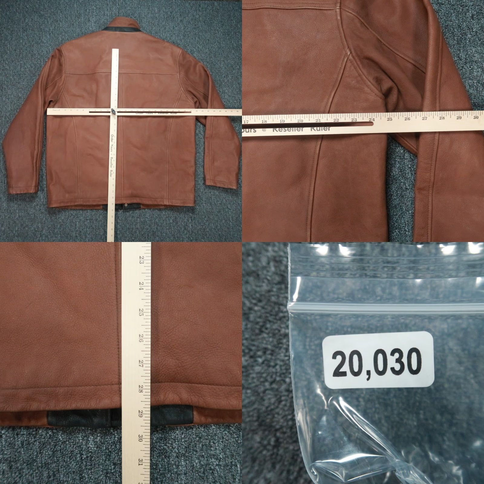 The Territory Ahead Territory Ahead Jacket Mens XL Brown Leather Quilt Lined Full Zip Snap Size US XL / EU 56 / 4 - 8 Thumbnail
