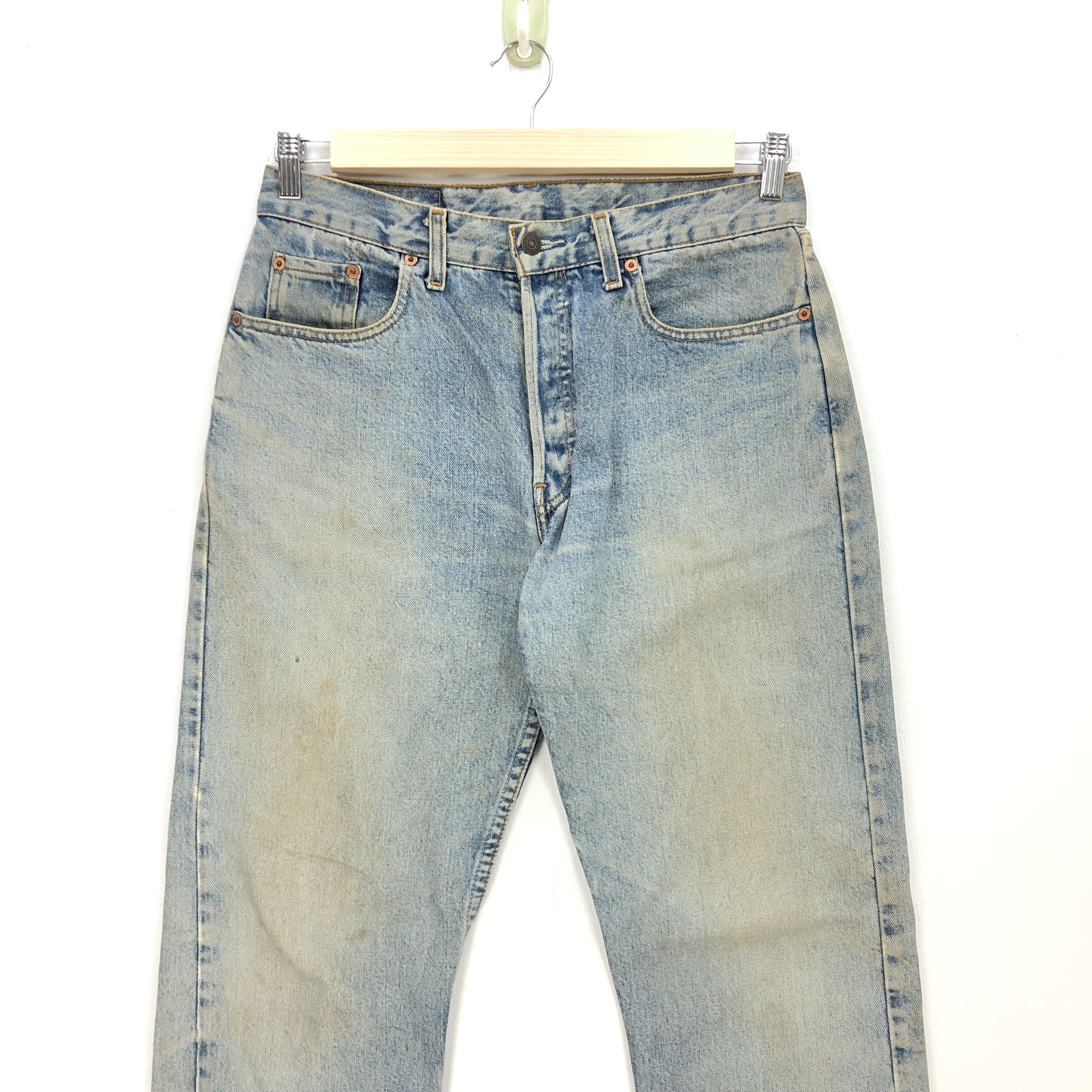 Levi's × Vintage Vintage Levis 614 Faded Jeans Orange Tab Light Wash Denim Size US 30 / EU 46 - 4 Thumbnail