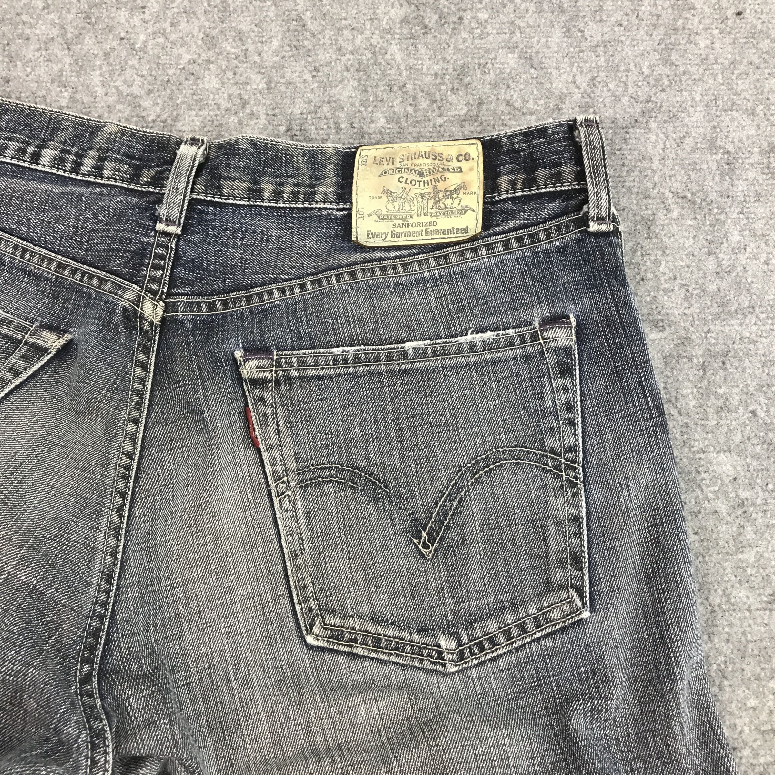 Japanese Brand × Levi's LEVI'S JAPAN DISTRESSED BLACK FADED JEANS Size US 33 - 8 Thumbnail
