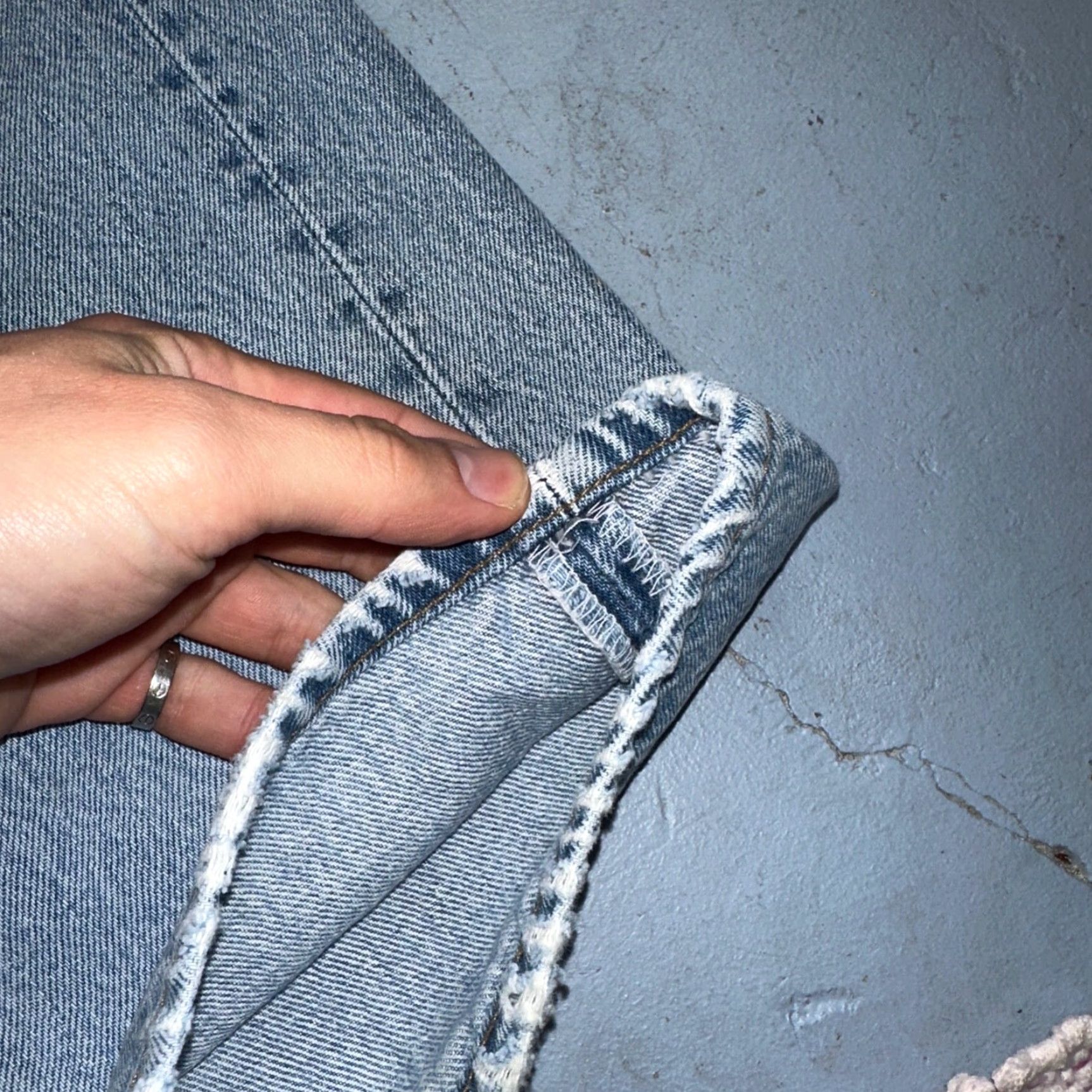 Levi's VINTAGE Levi's 501 Jeans 38x34 Light Blue 90s Straight Mens 501 Series Denim Cotton Button Closure Jeans Size US 38 / EU 54 - 4 Thumbnail