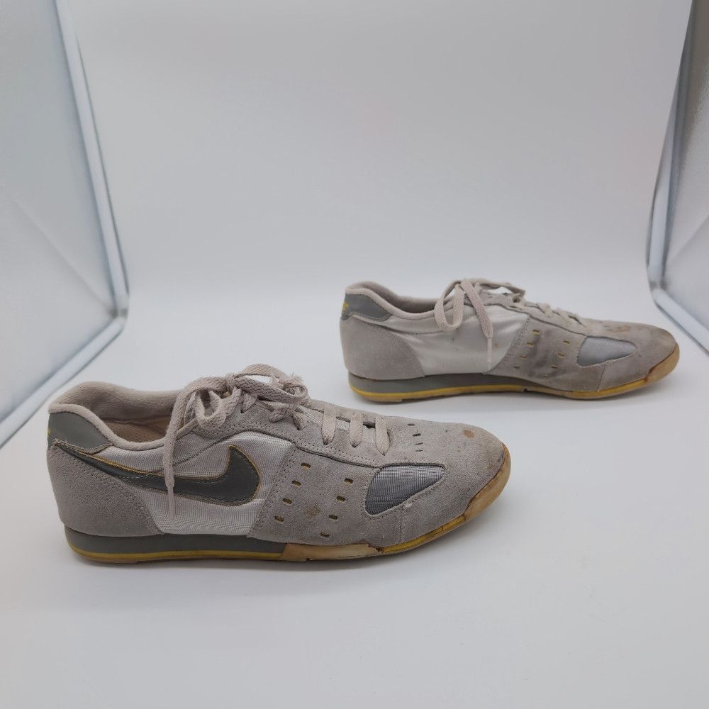 Nike 1980s Nike Sz 9 Gray White Waffle Running Shoes 9 870608 S Size US 9 / EU 42 - 6 Thumbnail