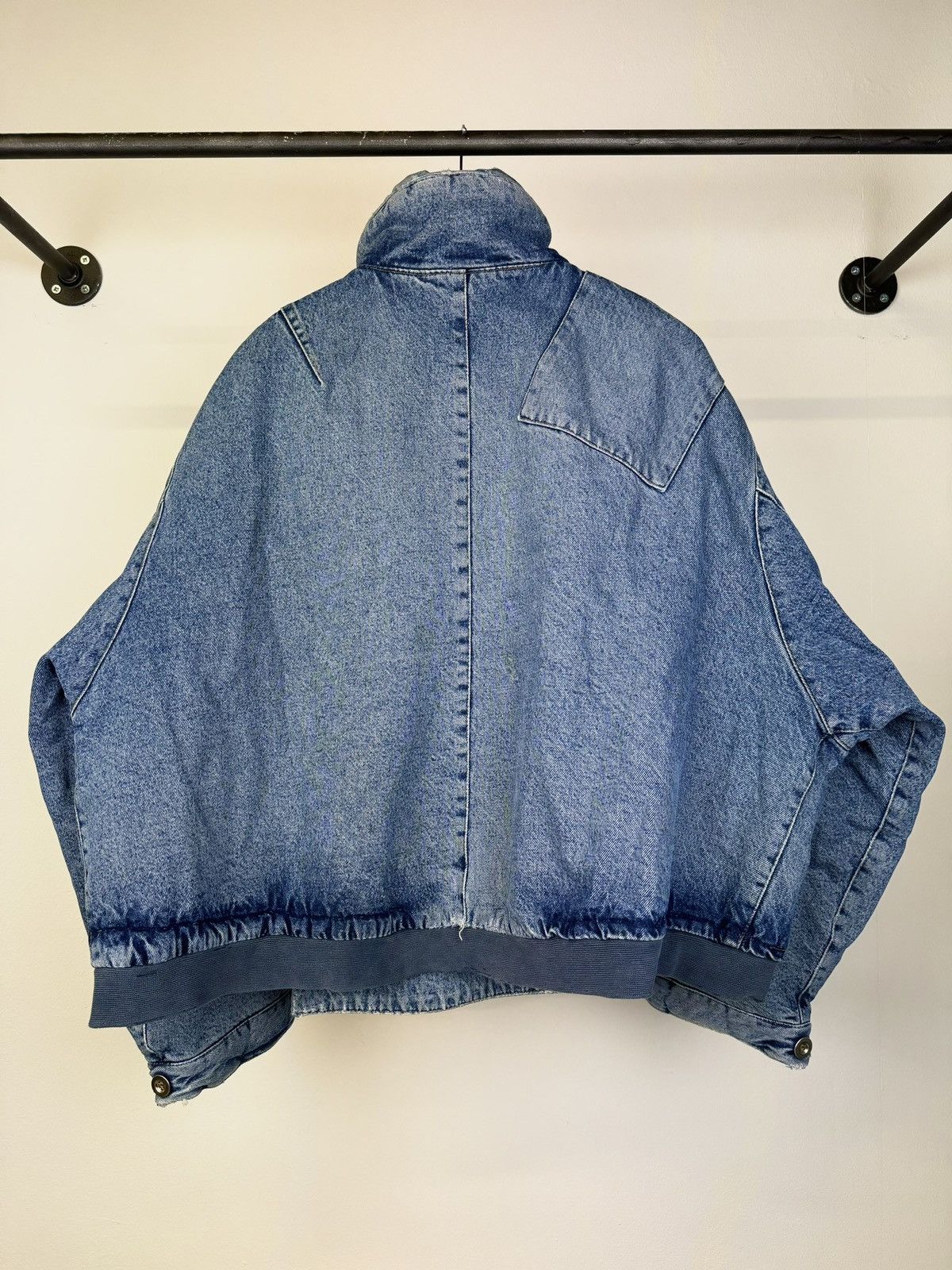 Katharine Hamnett London 1980s Katharine Hamnett padded denim double breasted bomber Size US XL / EU 56 / 4 - 5 Thumbnail