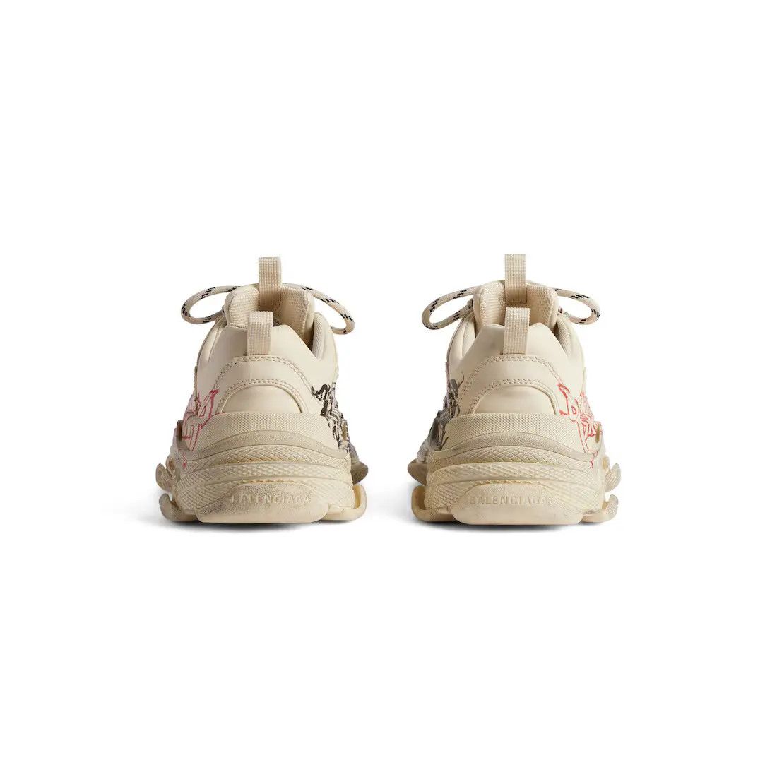 Balenciaga o1w1db10625 Triple S Sneakers DIY Metal in Multicolor Size US 10 / IT 40 - 4 Thumbnail