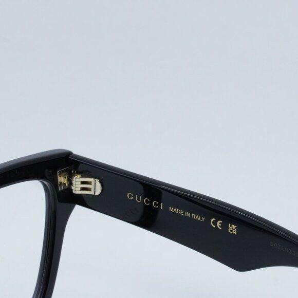 Gucci Gucci GG1424O 005 Eyeglasses Black 54mm Cat Eye Frame Size ONE SIZE - 5 Thumbnail