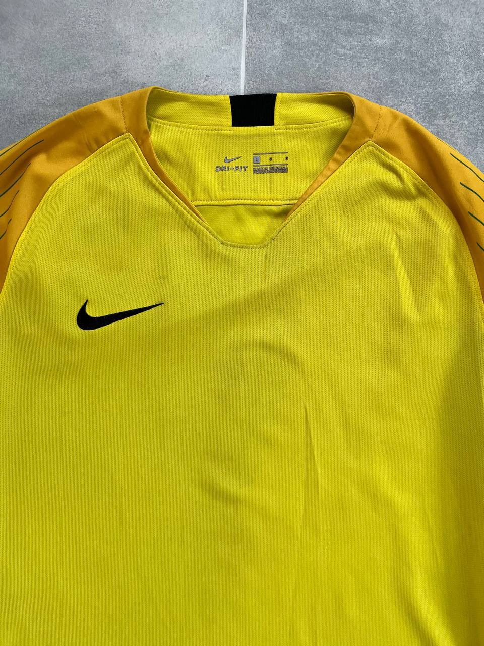 Nike Nike Goalkeeper Yellow/Green Longsleeve Football Jersey Size US L / EU 52-54 / 3 - 2 Thumbnail