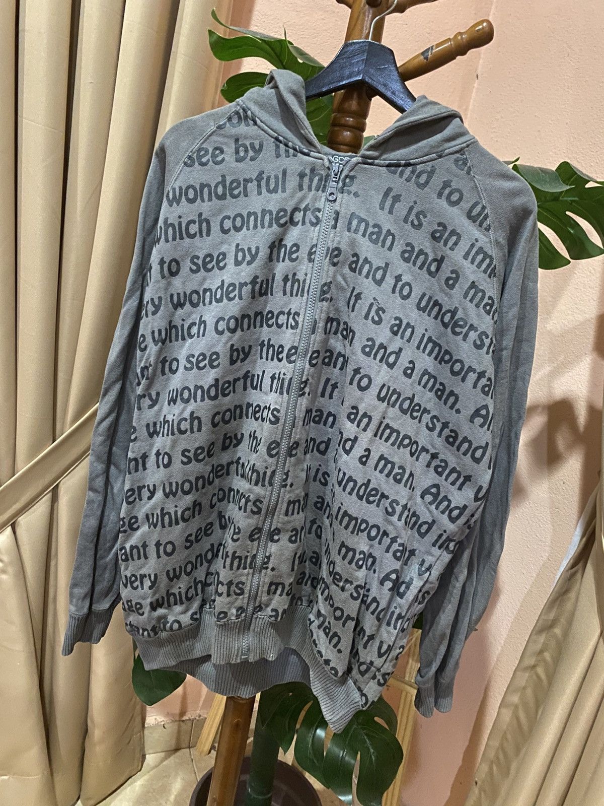Japanese Brand Vintage GCR by Giancarlo Ricci Gray Full-Zip Hoodie Size US XL / EU 56 / 4 - 2 Thumbnail