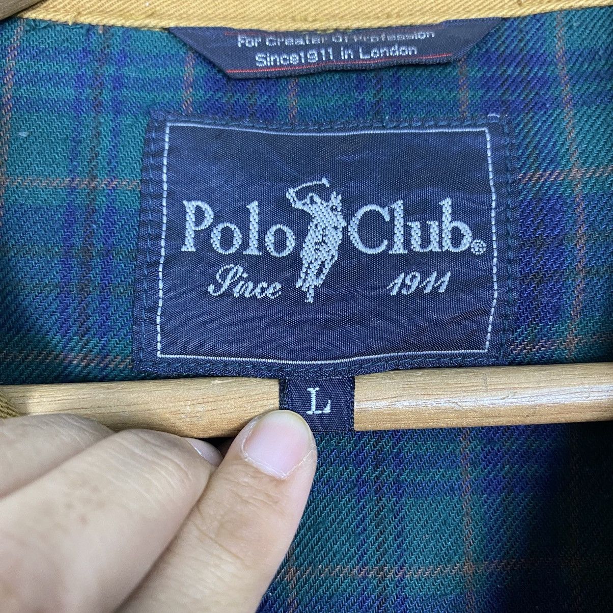 Vintage 📌Vintage Bomber Jacket Detroit Polo Club Blanket Tartan Size US L / EU 52-54 / 3 - 20 Thumbnail