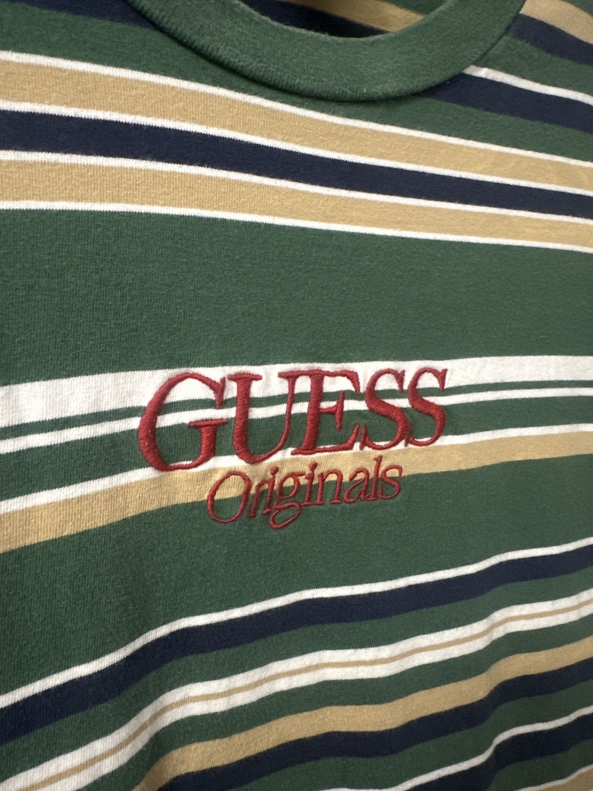 Guess Guess Originals Striped T-Shirt Size US M / EU 48-50 / 2 - 3 Thumbnail