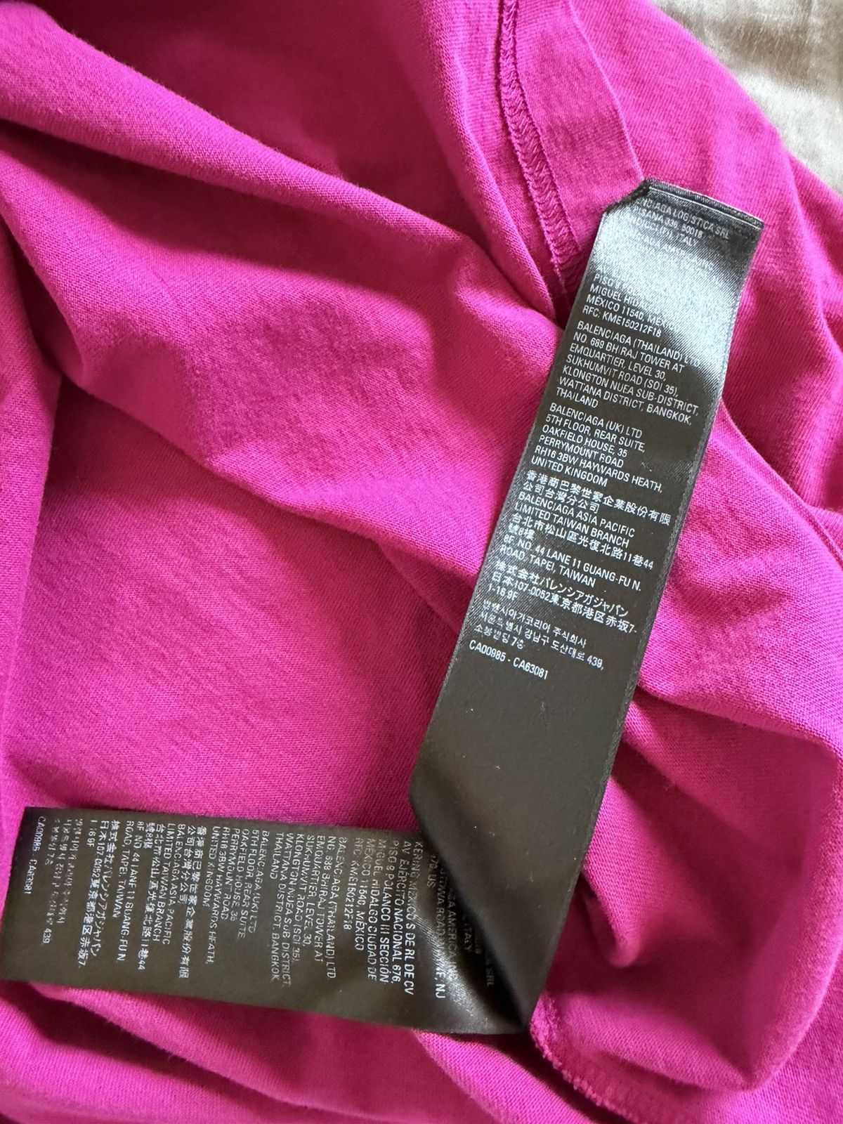 Balenciaga Balenciaga Magenta Miami Tee Size US M / EU 48-50 / 2 - 5 Thumbnail