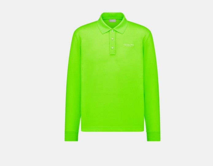 Dior o1w1db10225 483J835A Couture Polo Shirt in Fluorescent Green Size US L / EU 52-54 / 3 - 1 Thumbnail