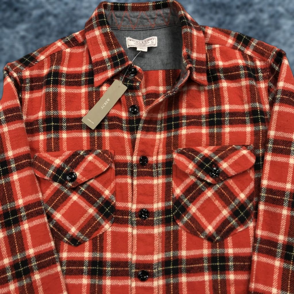 Wallace & Barnes Wallace & Barnes Shirt Mens S Red Plaid Heavyweight Flannel NWT Button-Up Cotton long Sleeve Classic Outdoor 90s style Size US S / EU 44-46 / 1 - 1 Thumbnail