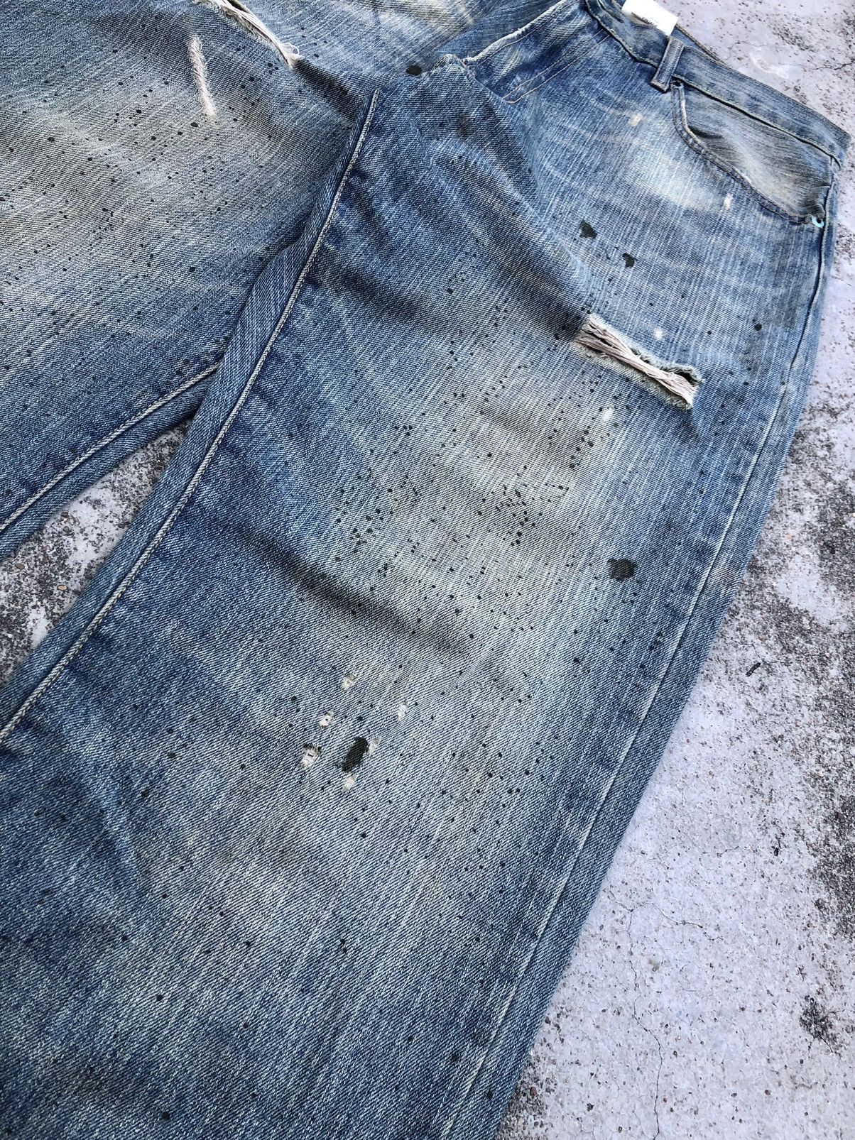 Abercrombie & Fitch PAINTED DISTRESSED DENIM BY ABERCROMBIE Size US 35 - 2 Thumbnail