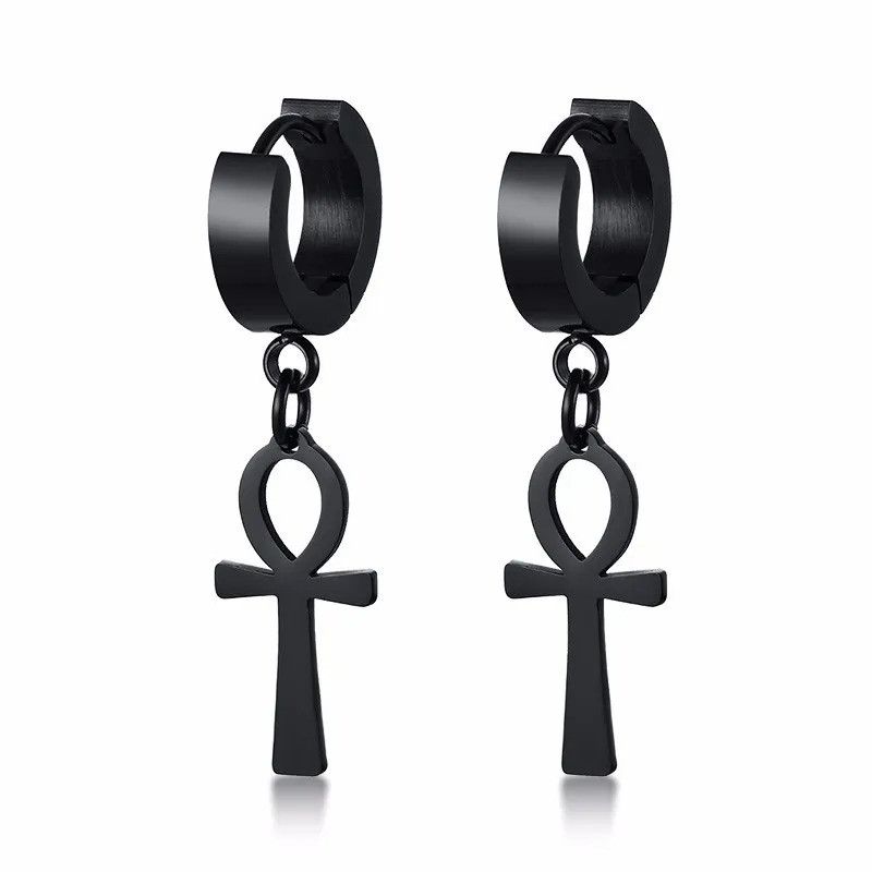 Japanese Brand × Vintage 1Pair EGYPTIAN CROSS Earrings Size ONE SIZE - 3 Thumbnail